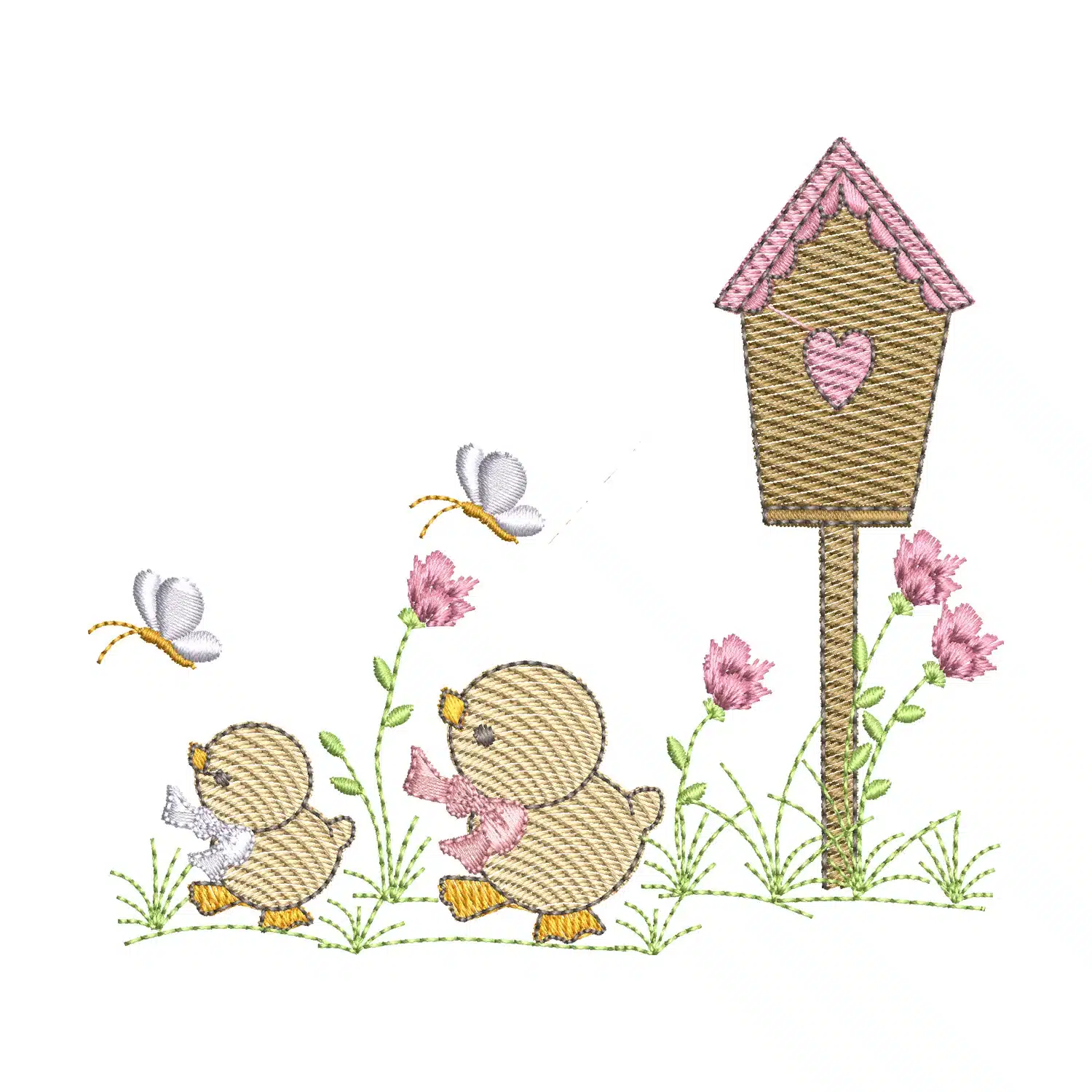 Home 153 Ducklings Embroidery Design
