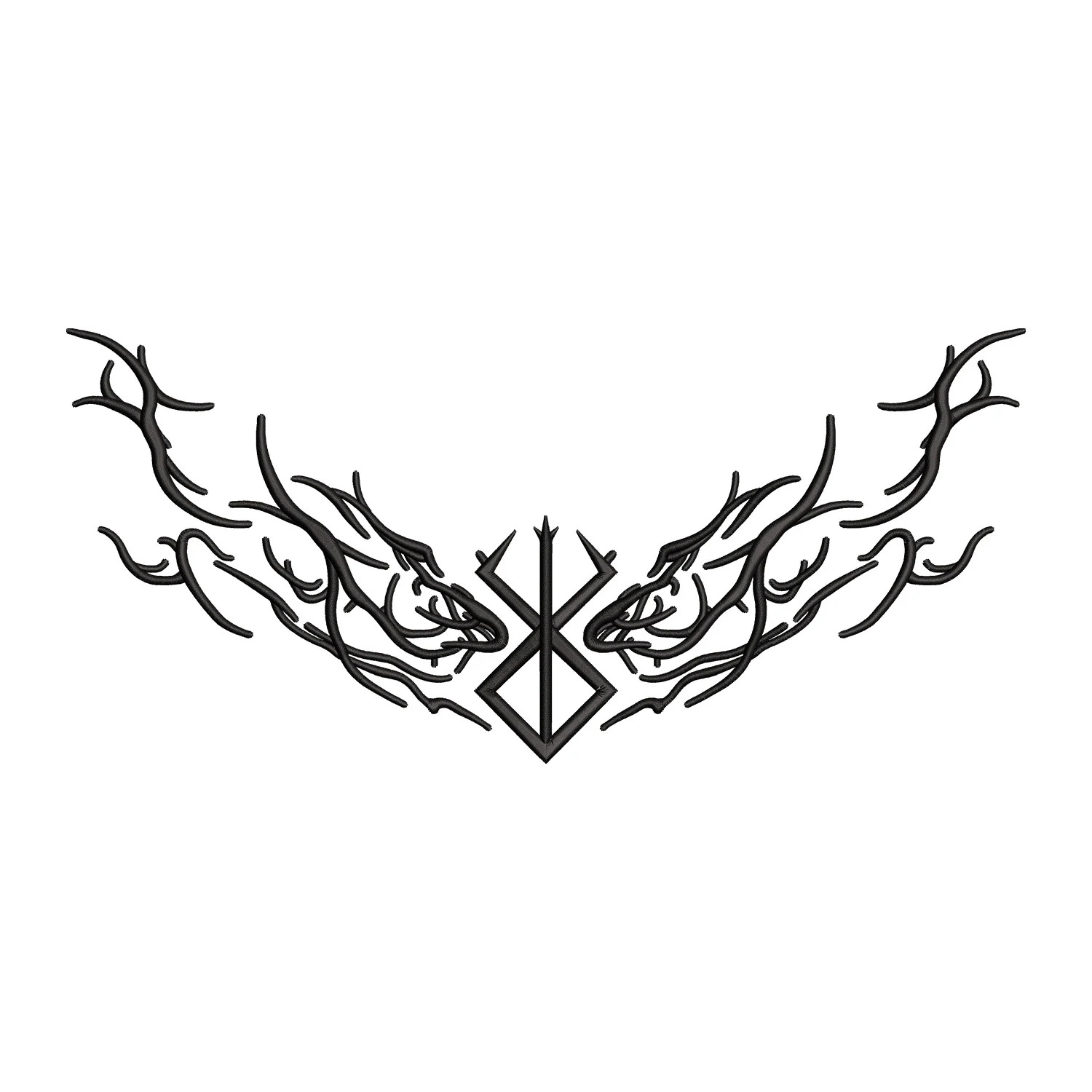 Berserk Logo Lines Embroidery Design