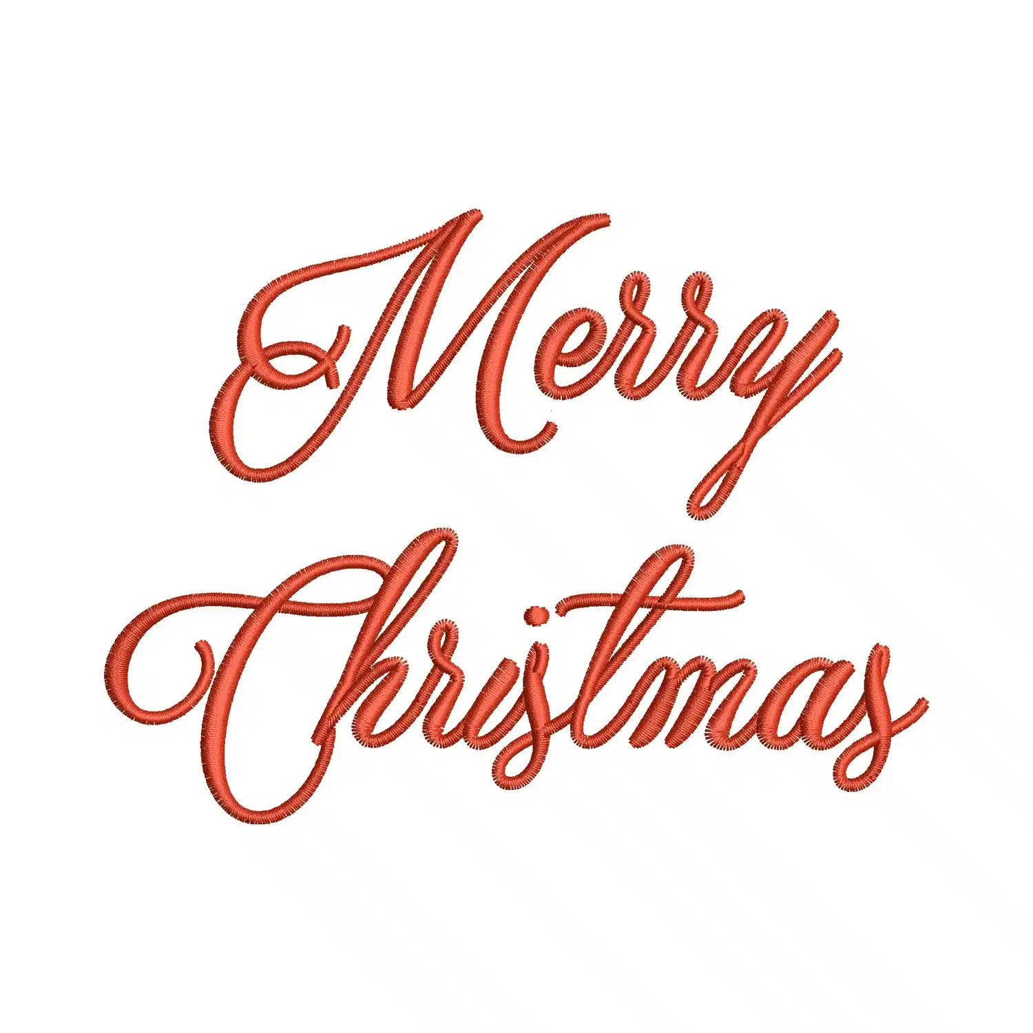 Merry Christmas Embroidery Design