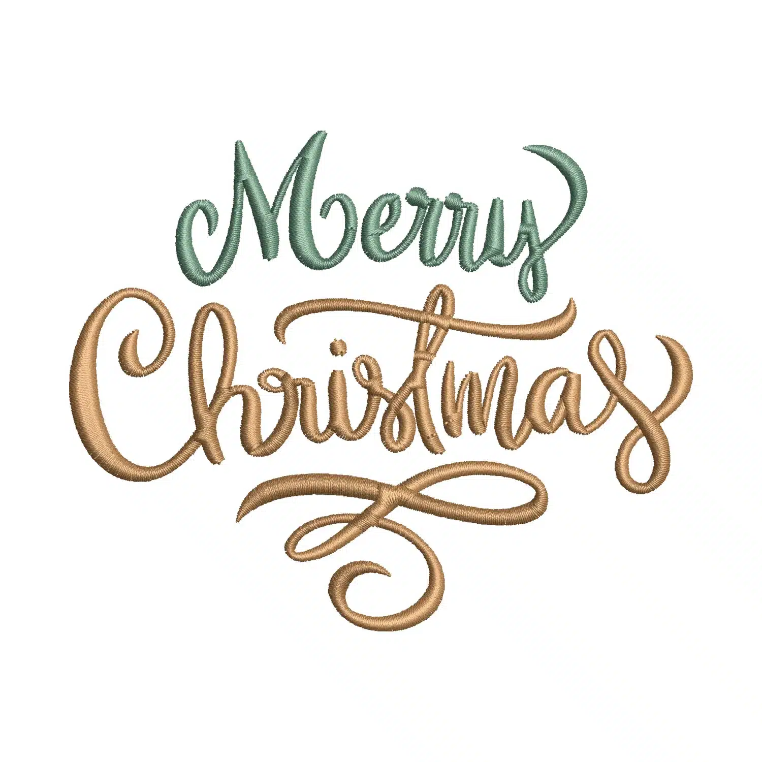 Merry Christmas Embroidery Design