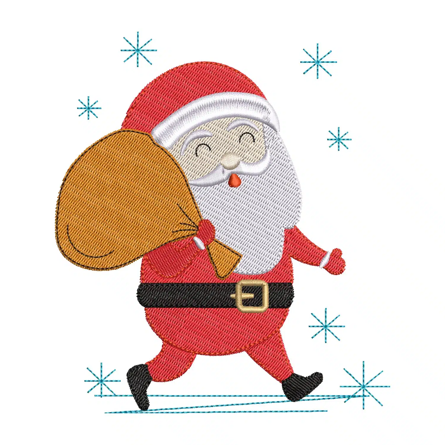 Santa Claus Embroidery Design