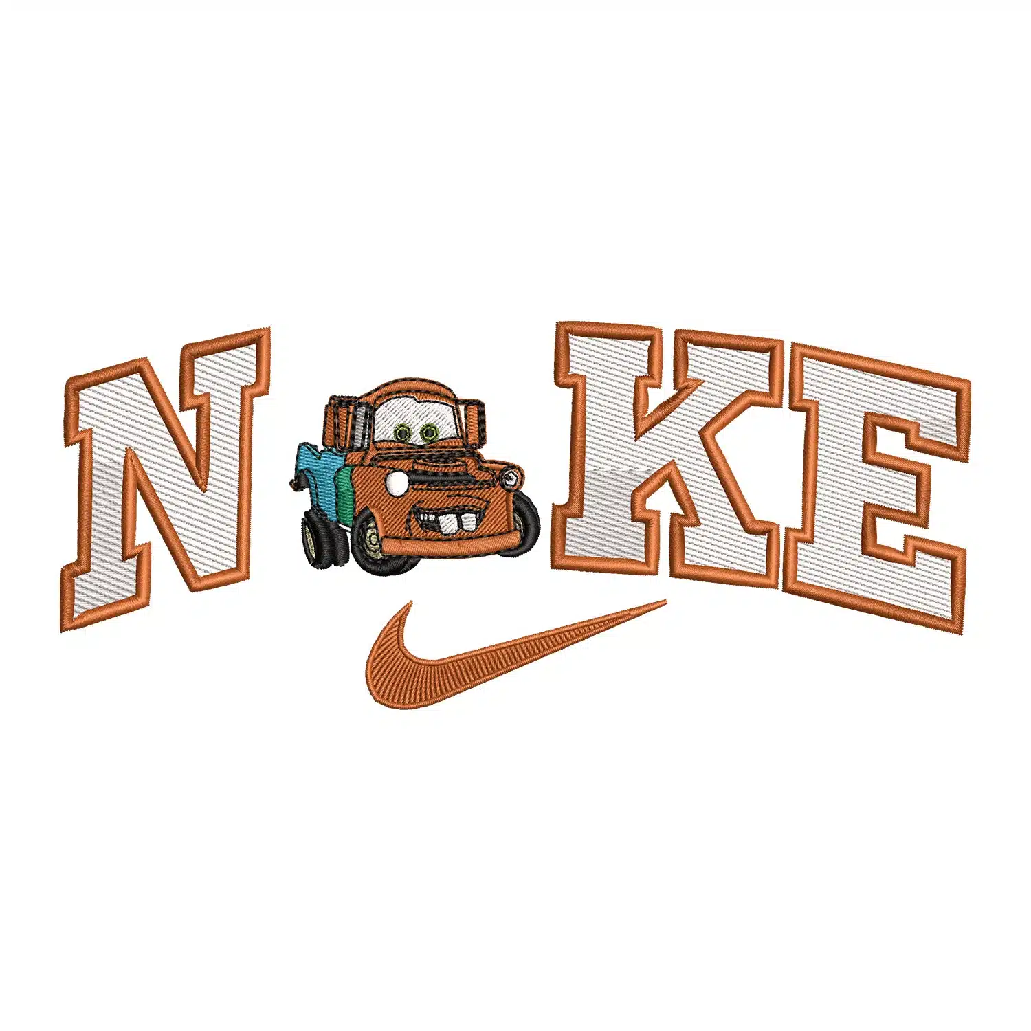 Tow Mater Nike Embroidery Design