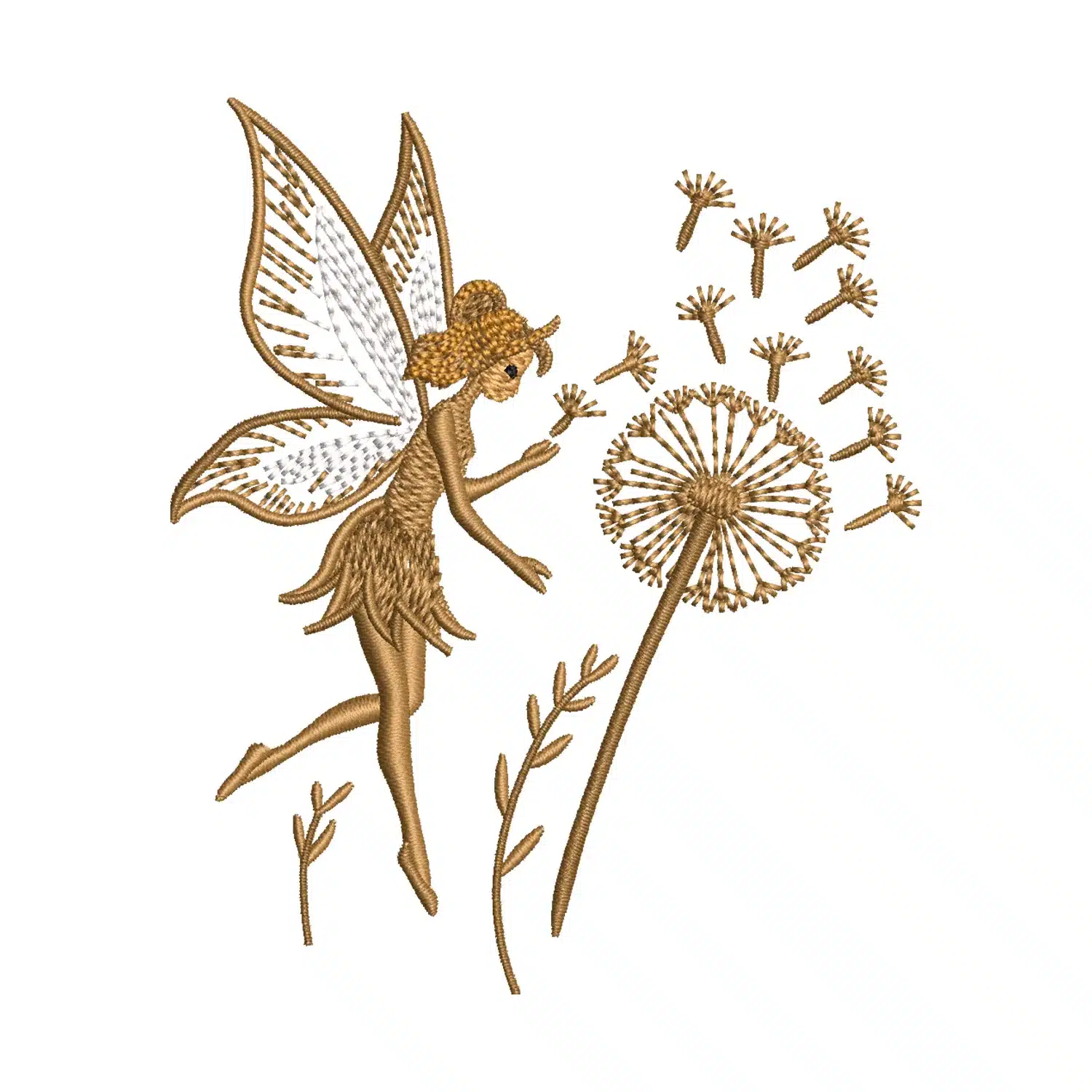 Magic Fairy with Dandelion Embroidery Design