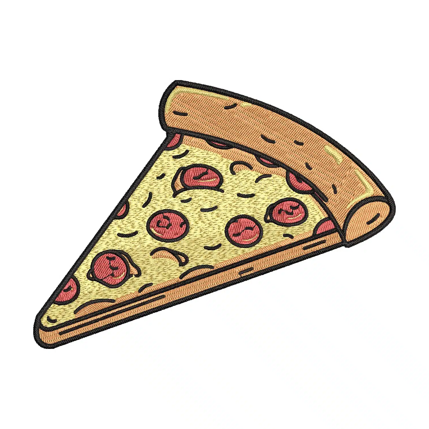 Pizza Embroidery Design