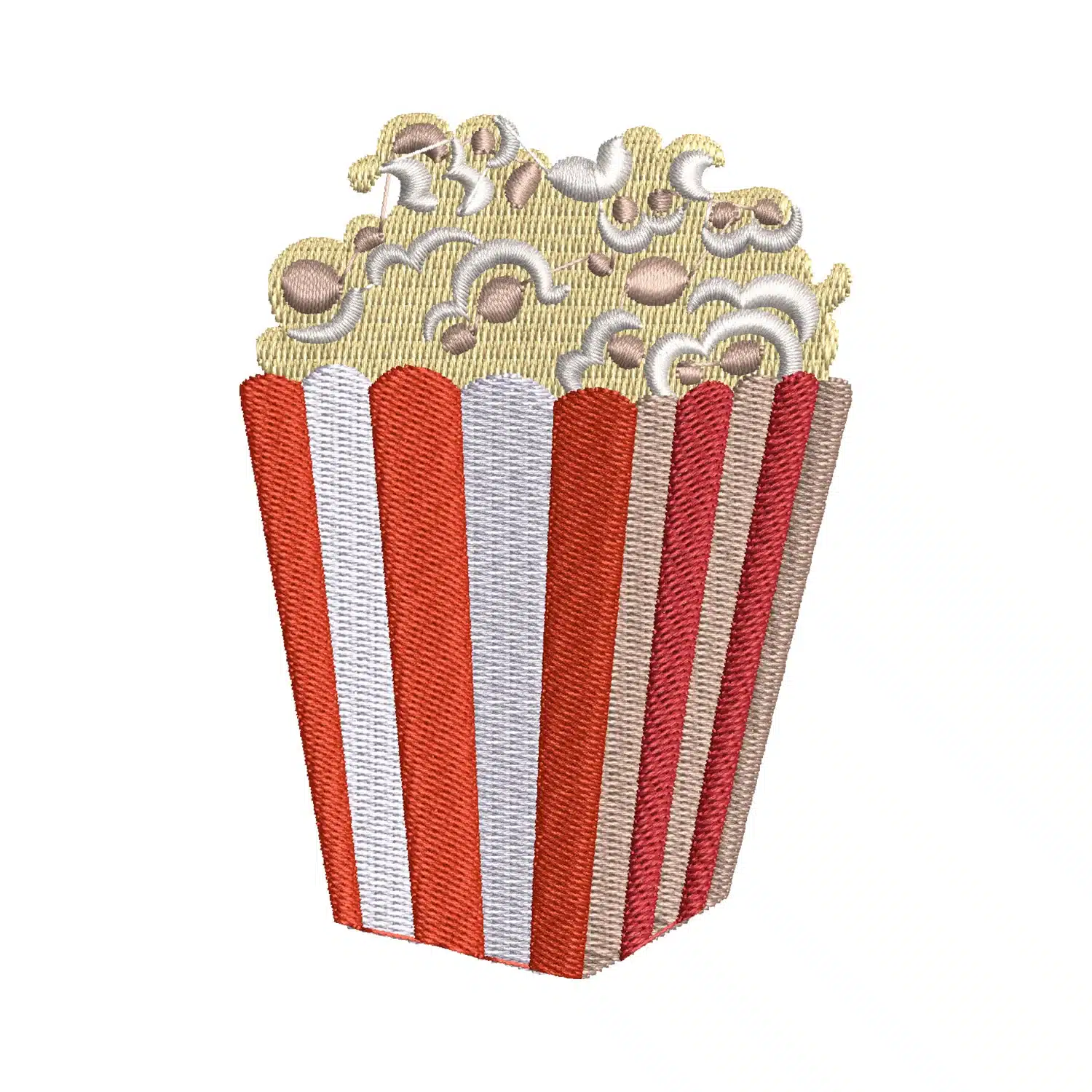 Movie Popcorn Embroidery Design