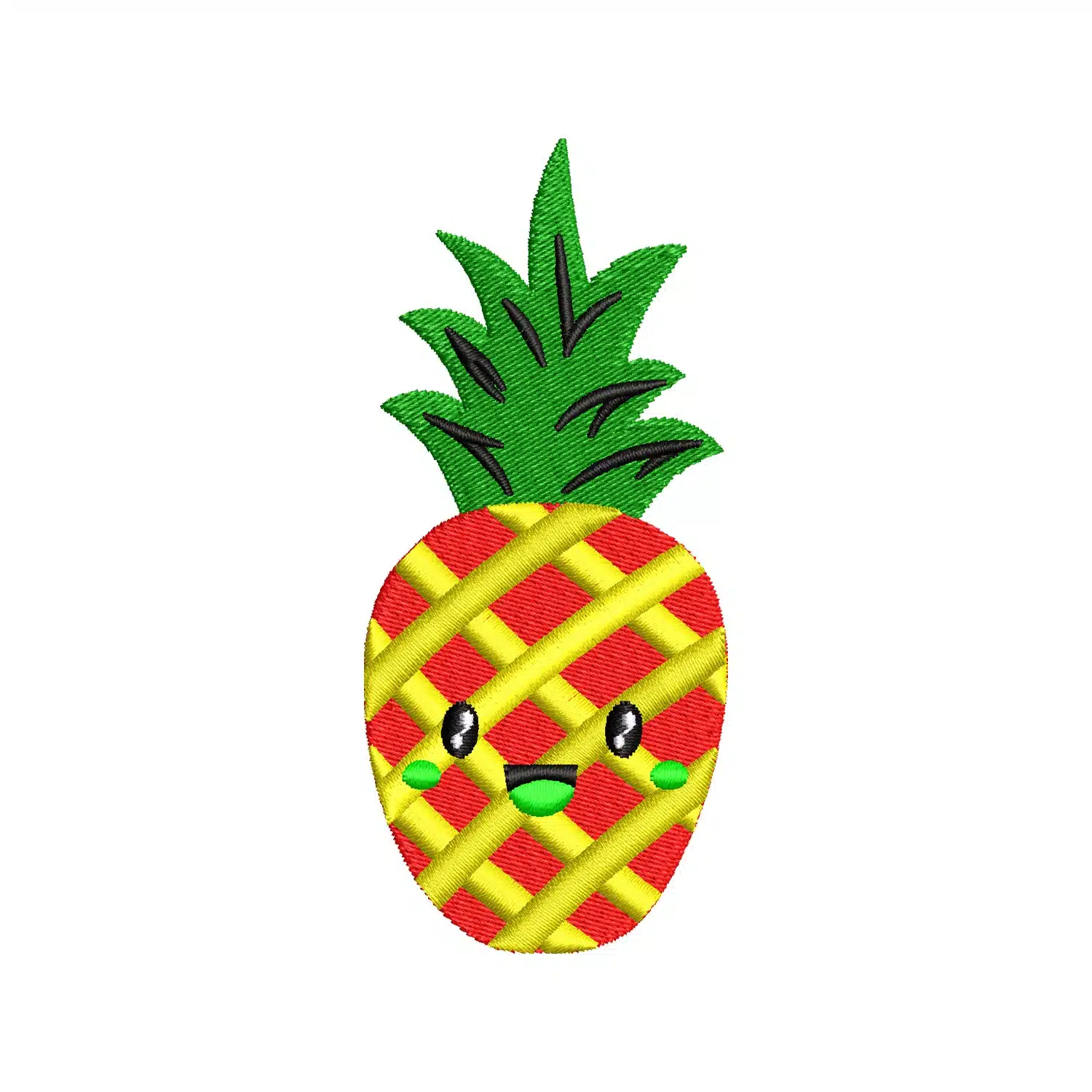 Pineapple Embroidery Design