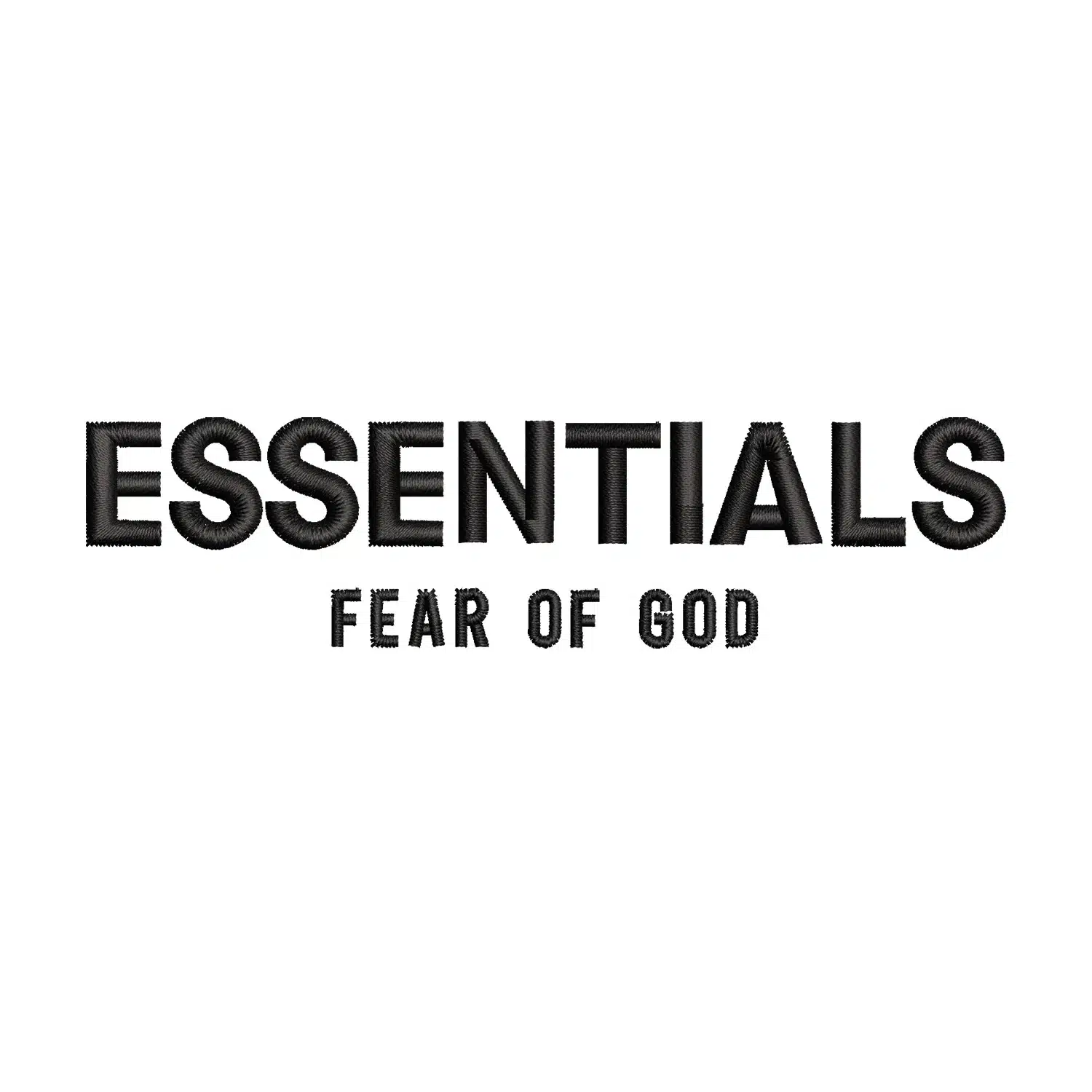Essentials Fear of God Embroidery Design