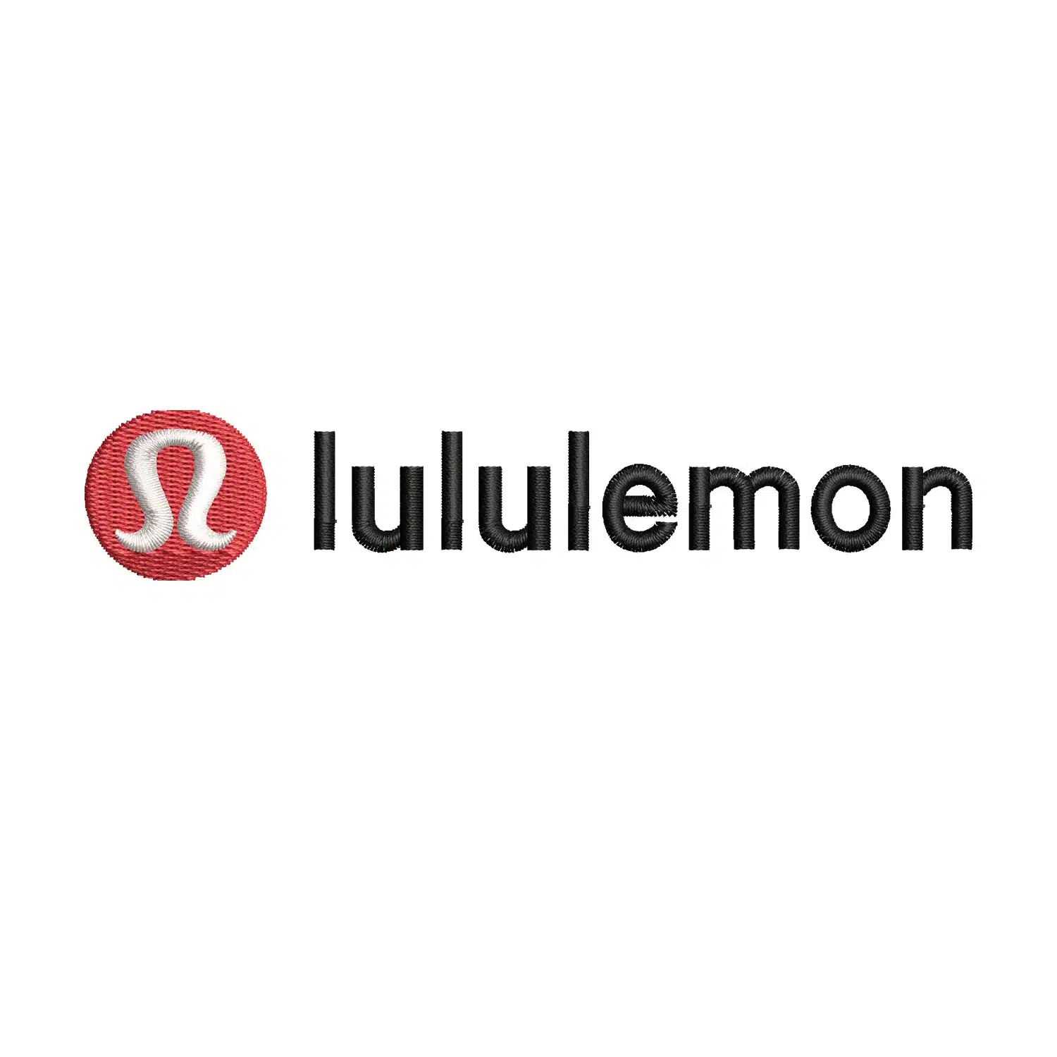 Lululemon logo Embroidery Design
