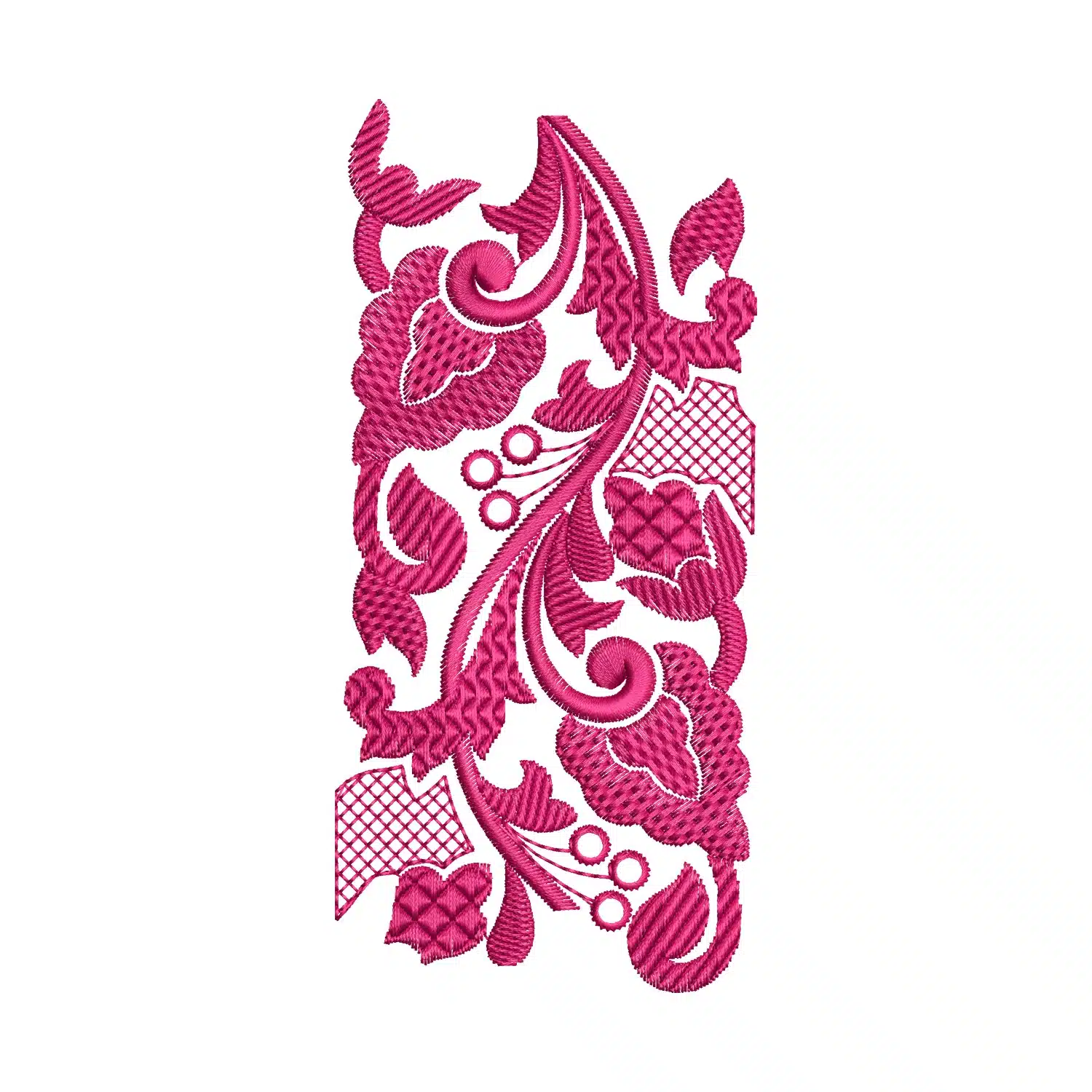 Floral Border Embroidery Design