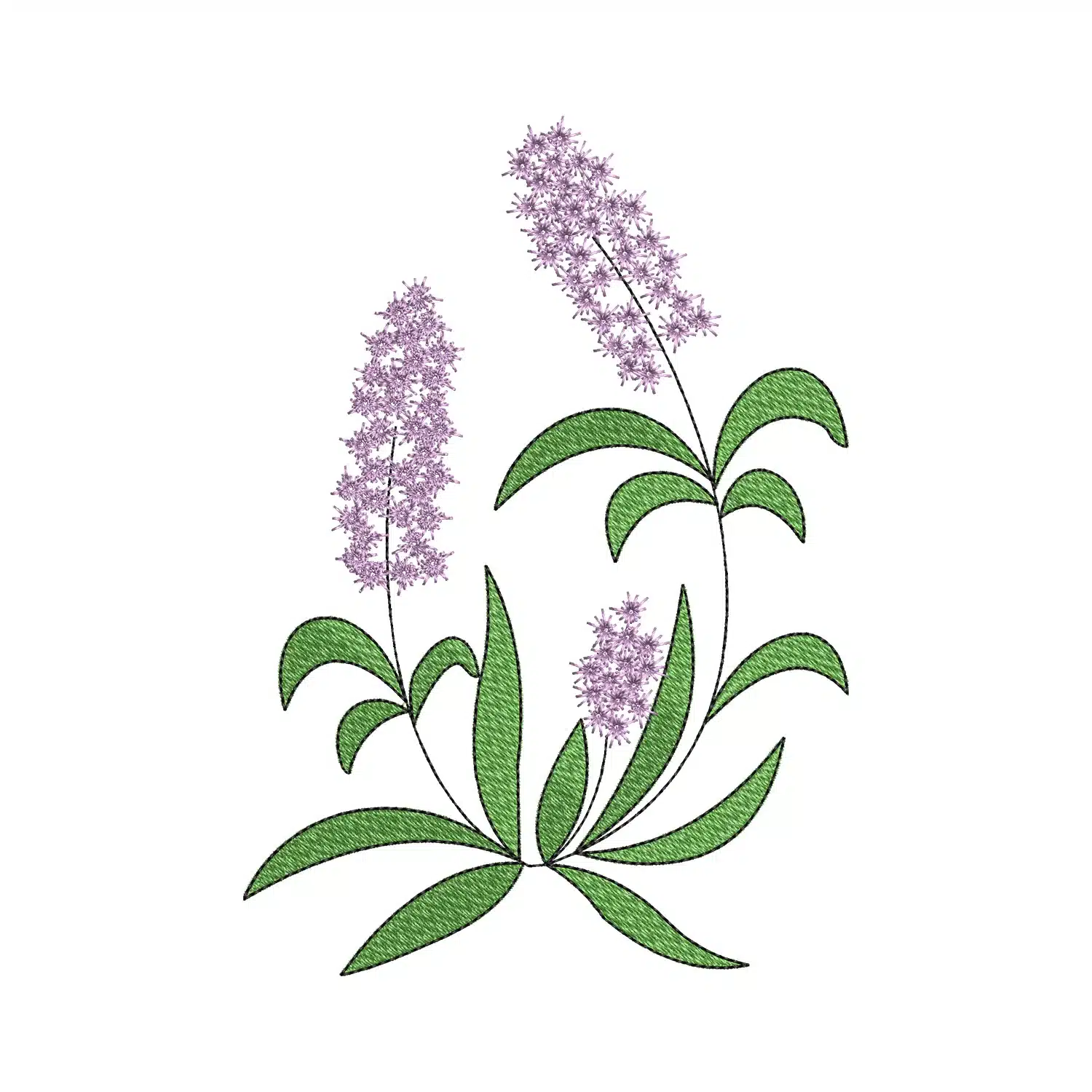 Lavender Embroidery Design