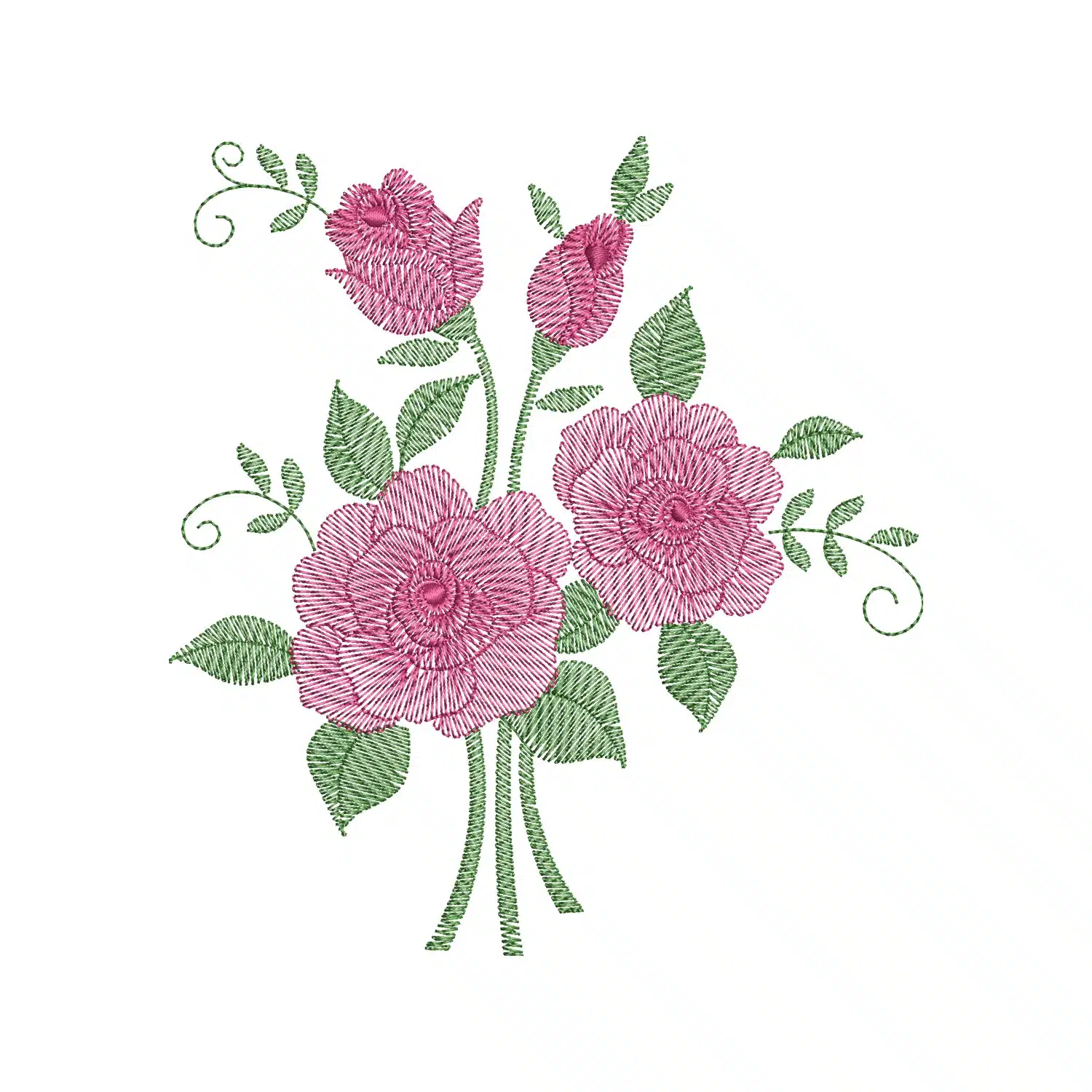 Rosa Dora Embroidery Design