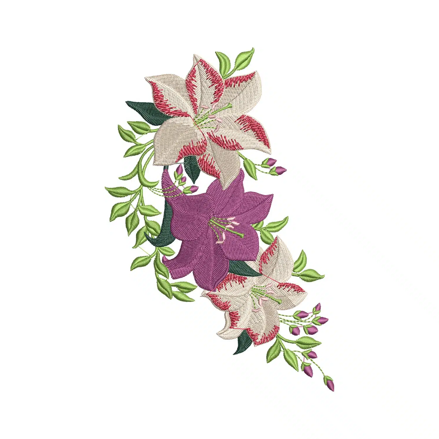Cute Flower Embroidery Design
