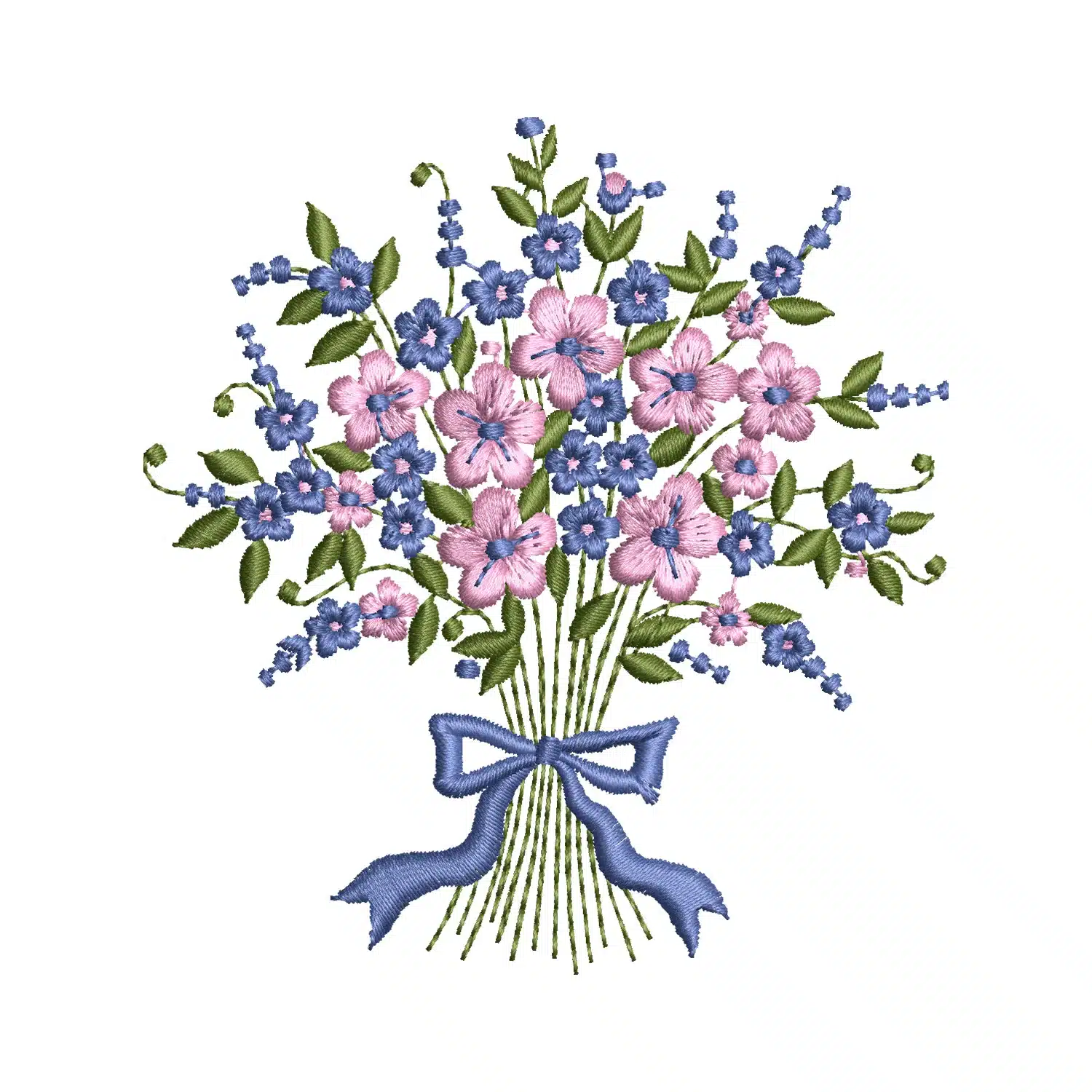 Flower Bouquet Embroidery Design