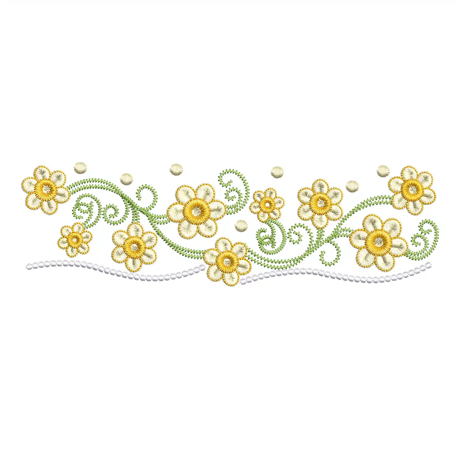 Flower for Pillow Embroidery Design