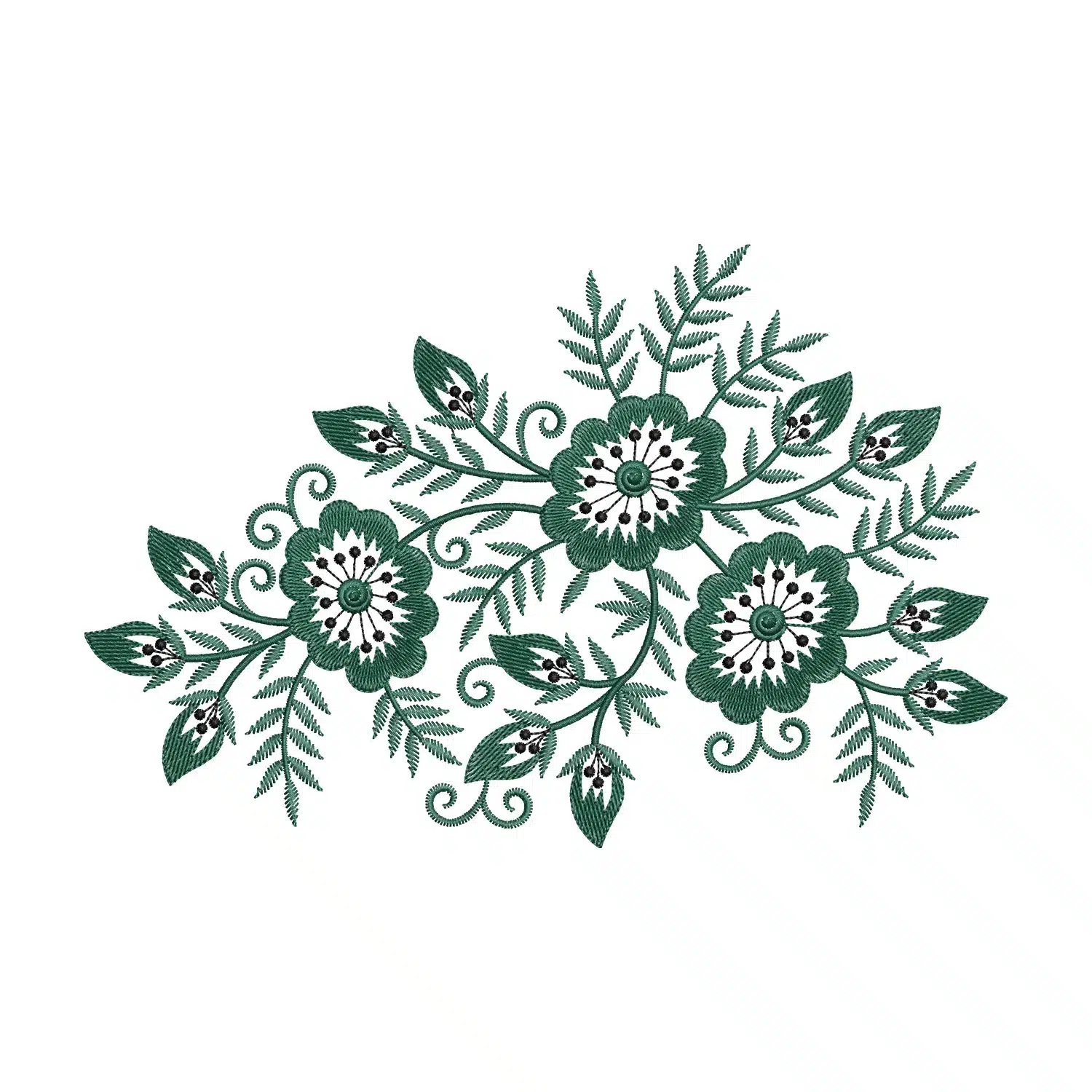 Flower Patch Embroidery Design