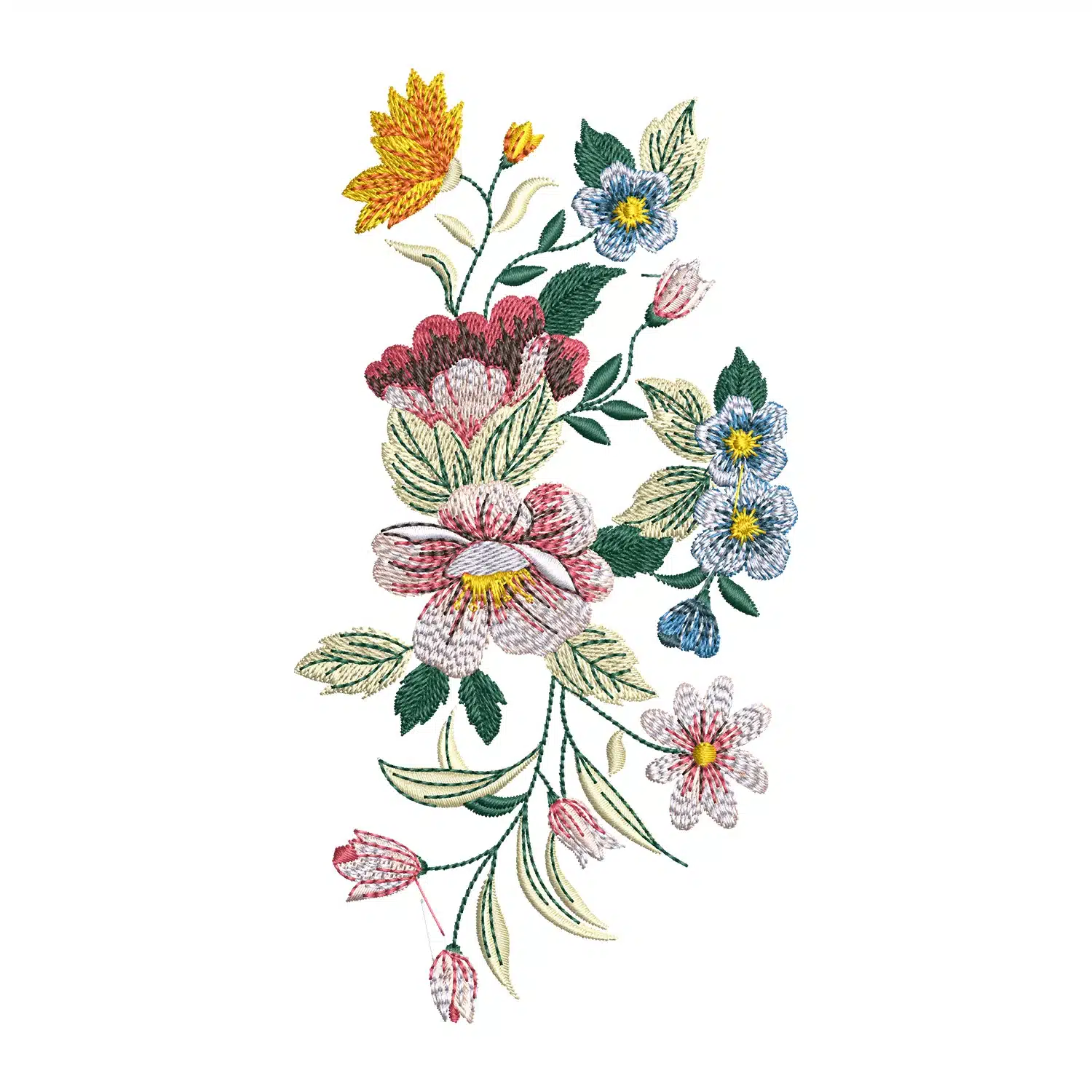 Flowers Embroidery Design