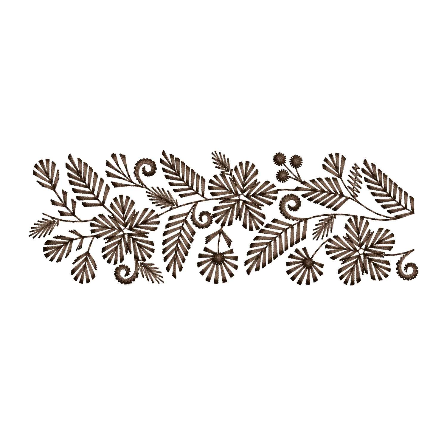 Endless Floral Border Embroidery Design