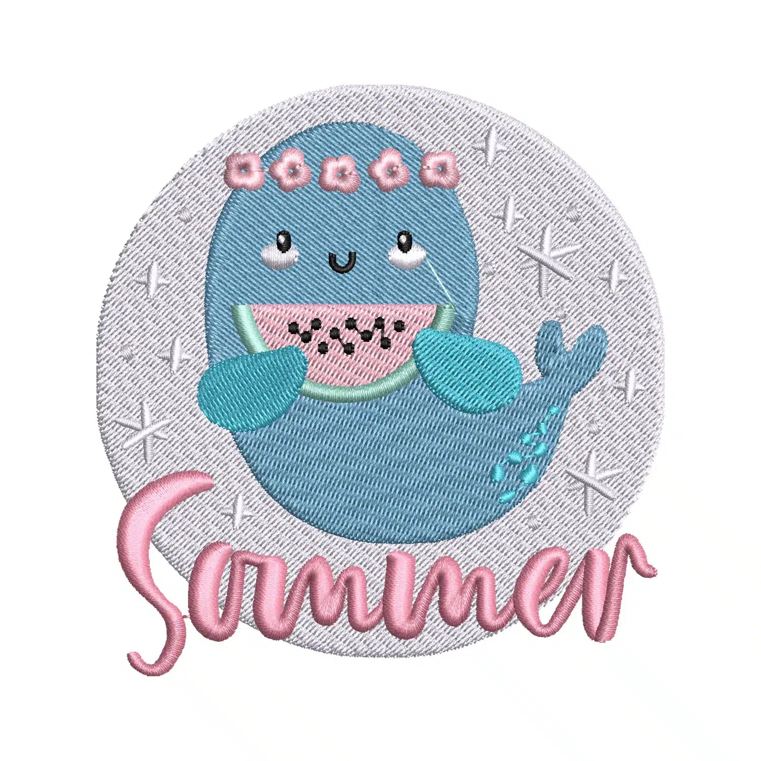 Summer Fish Embroidery Design