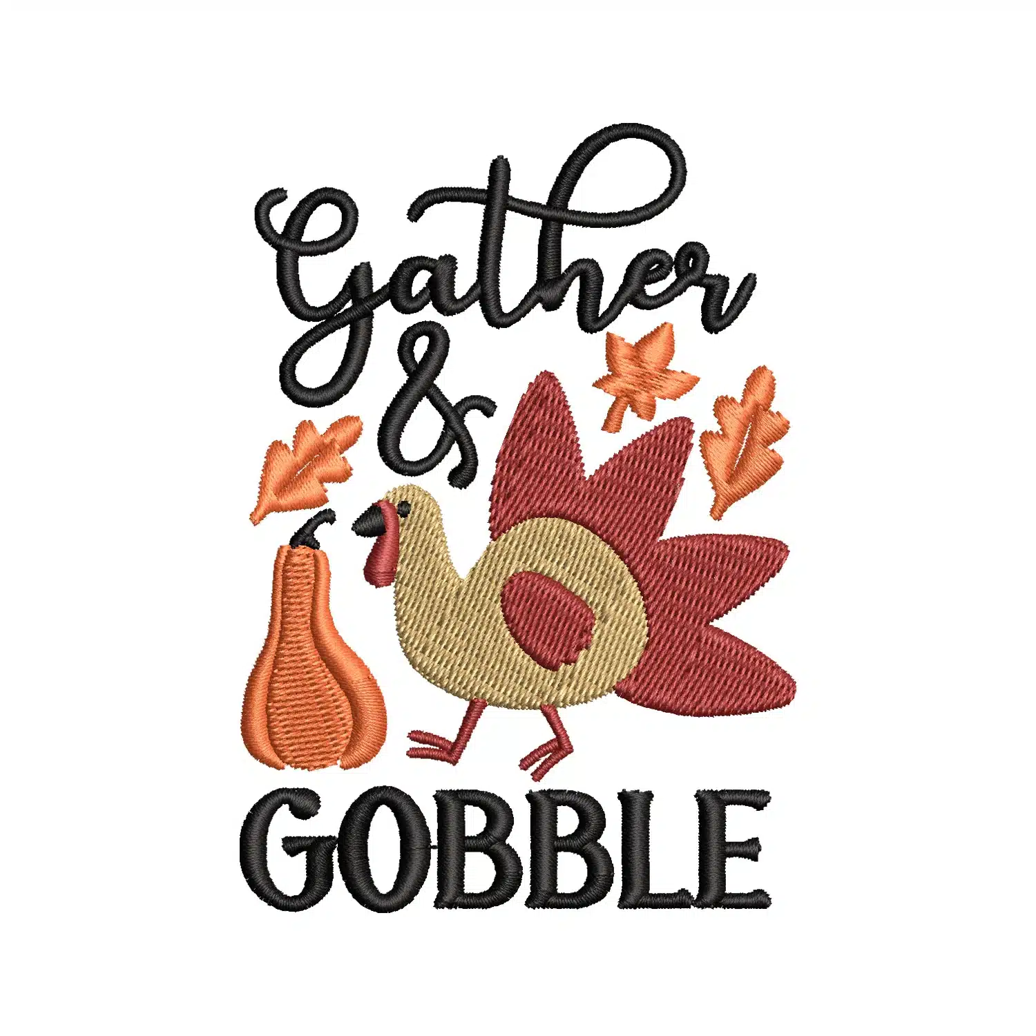 Gather & Gobble Embroidery Design