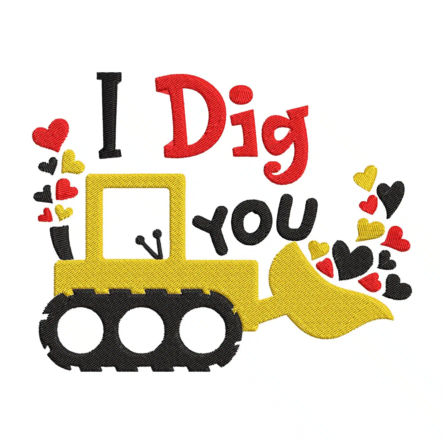 I Dig You Embroidery Design
