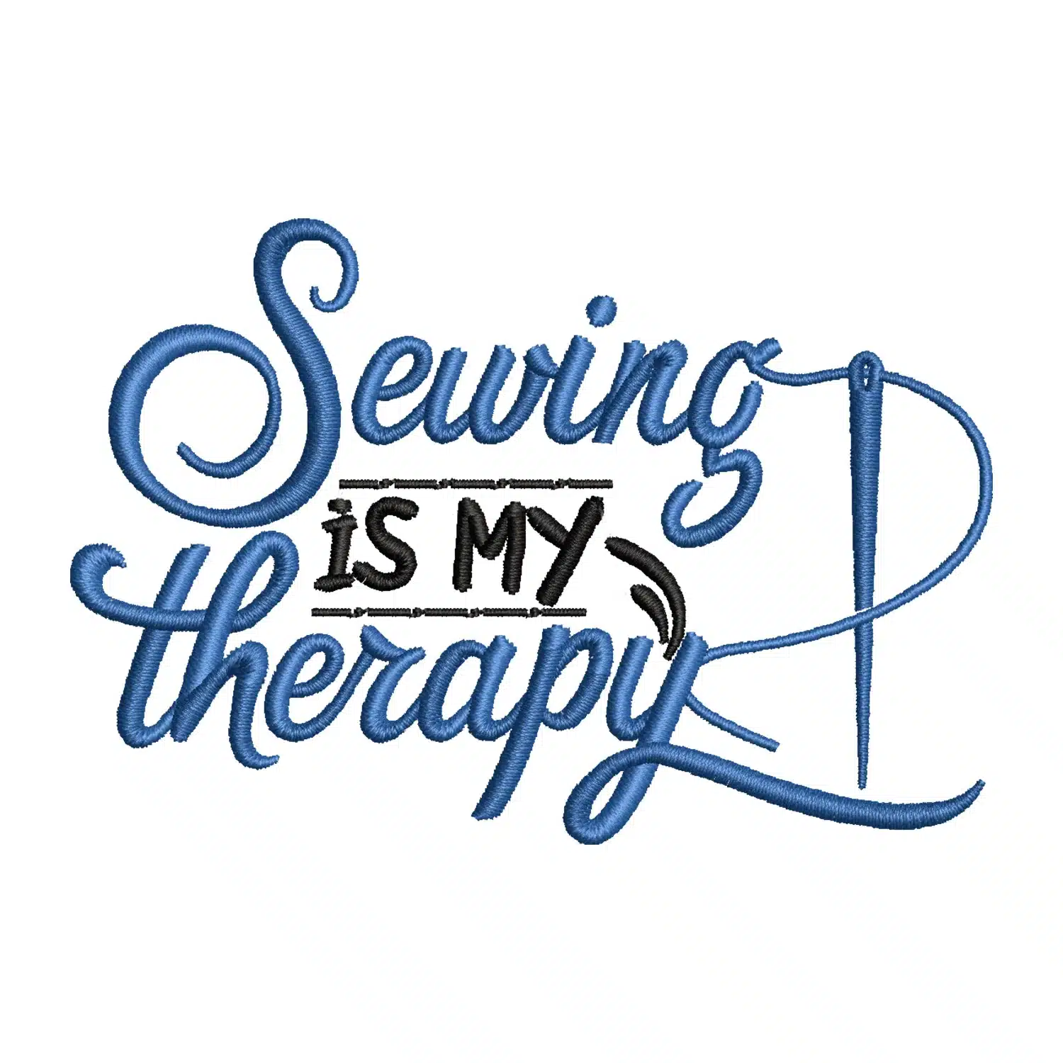 Sewing Is My Therapy Embroidery Design