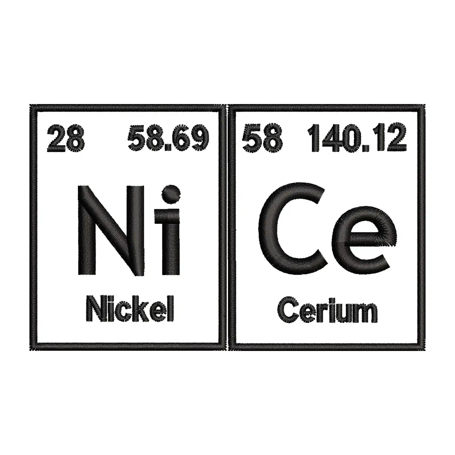 Nice Chemistry Embroidery Design