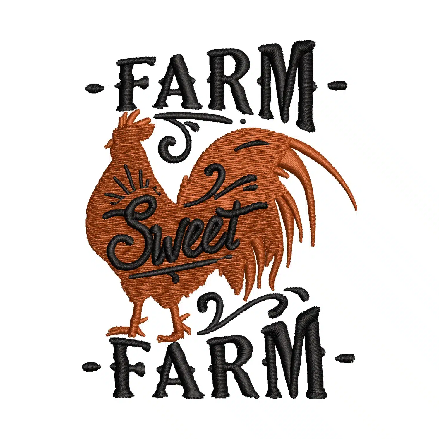 Farm Sweet Farm Embroidery Design