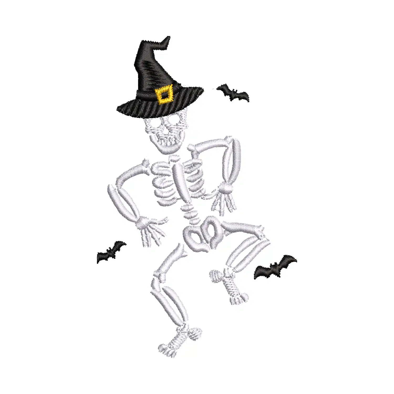 Funny Dancing Skeleton Embroidery Design