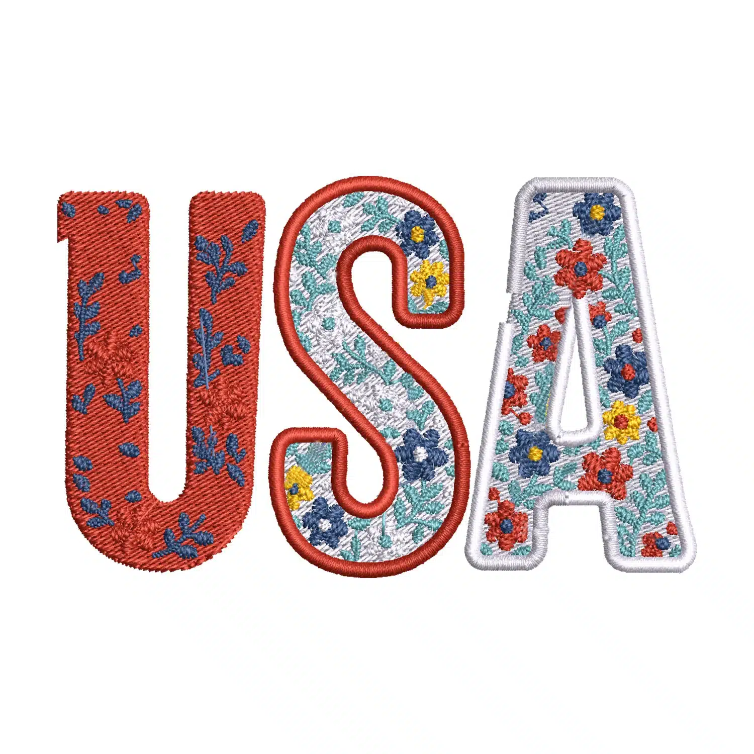 USA Embroidery Design