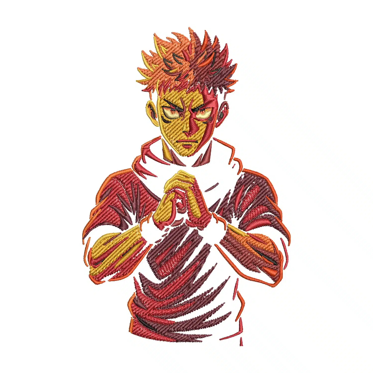 Ryomen Sukuna Embroidery Design