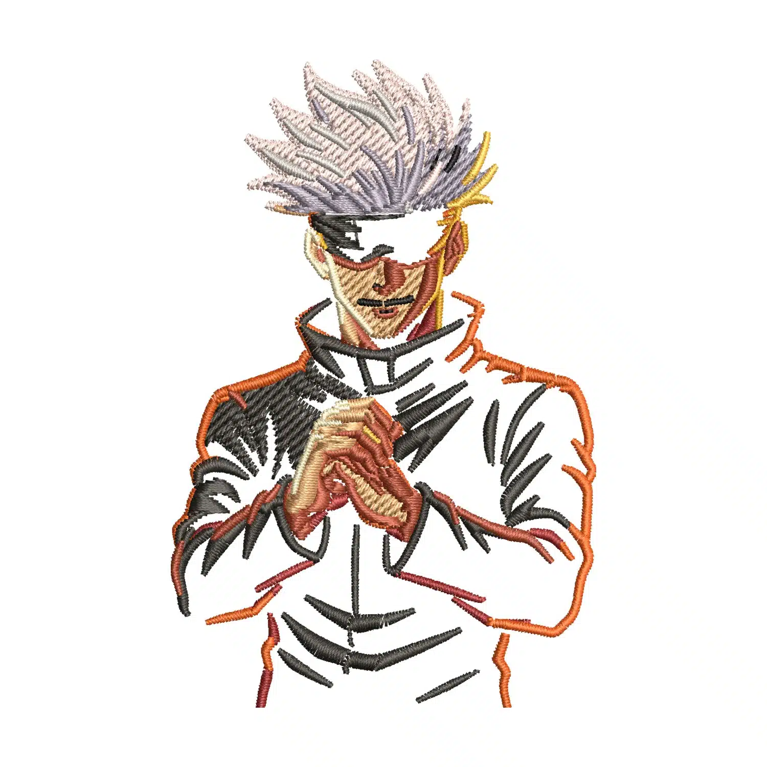 Satoru Gojo Embroidery Design