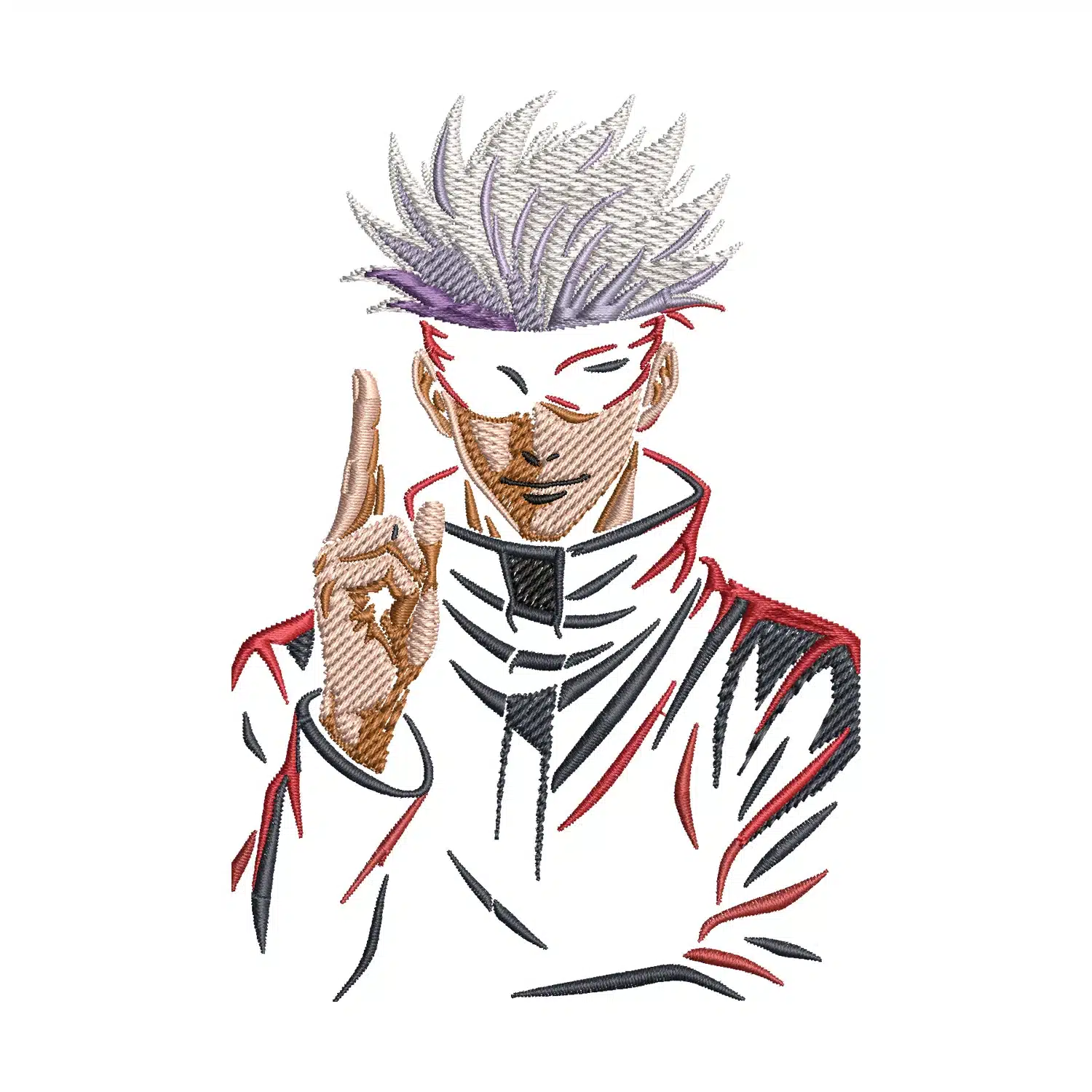Satoru Gojo Embroidery Design