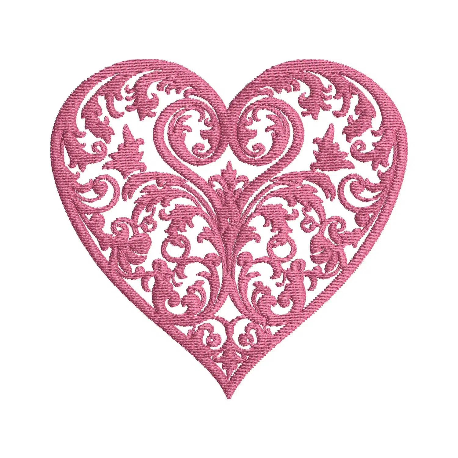 Intricate Heart Embroidery Design