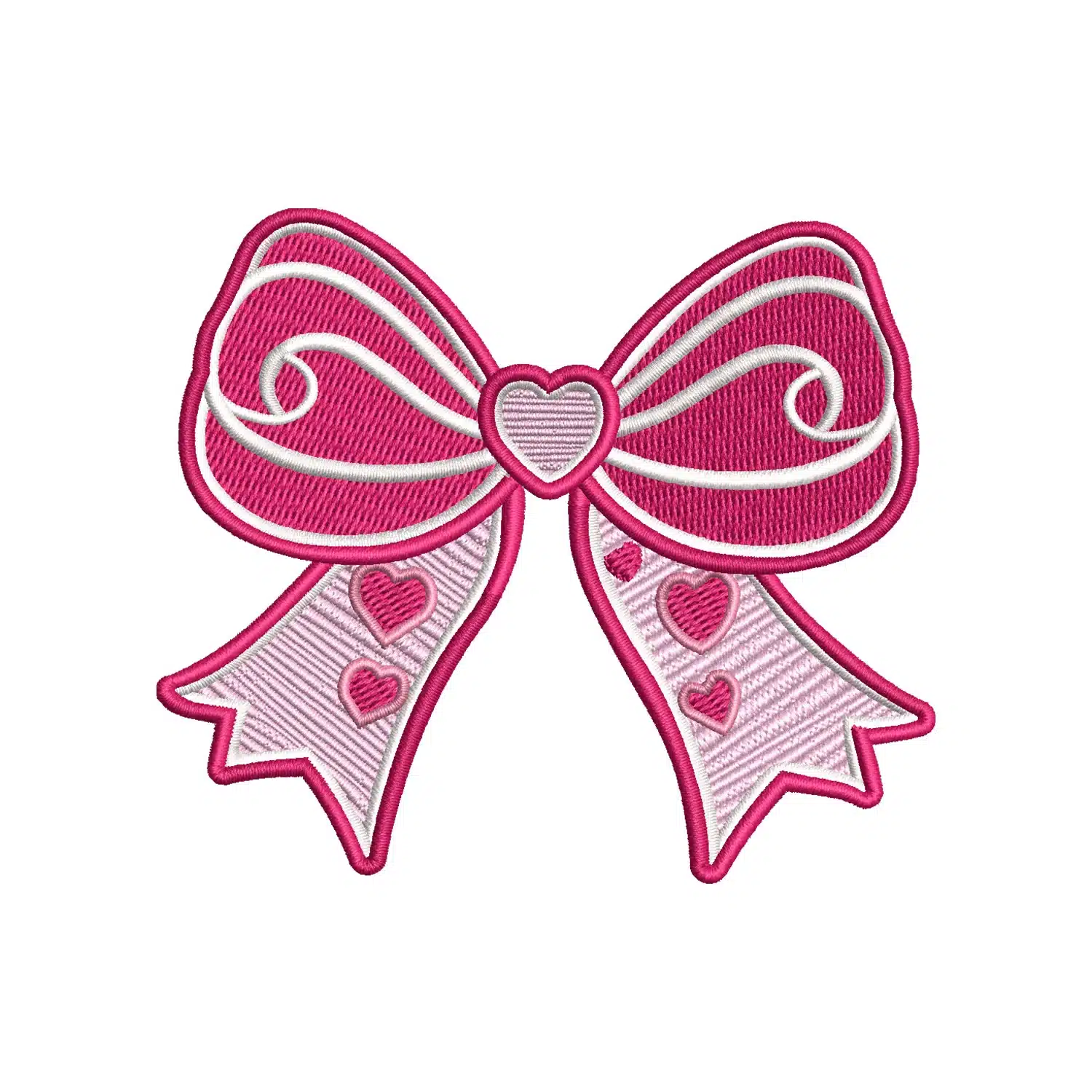 Valentine Coquette Bow Embroidery Design