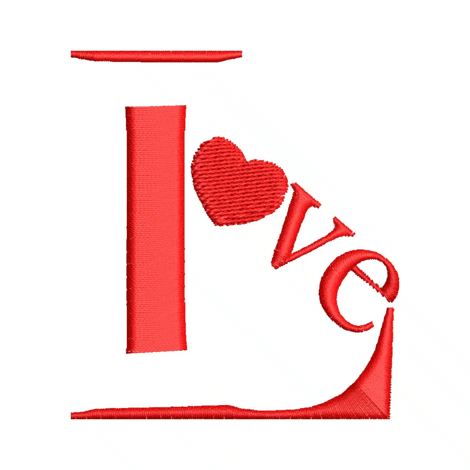 Love Embroidery Design