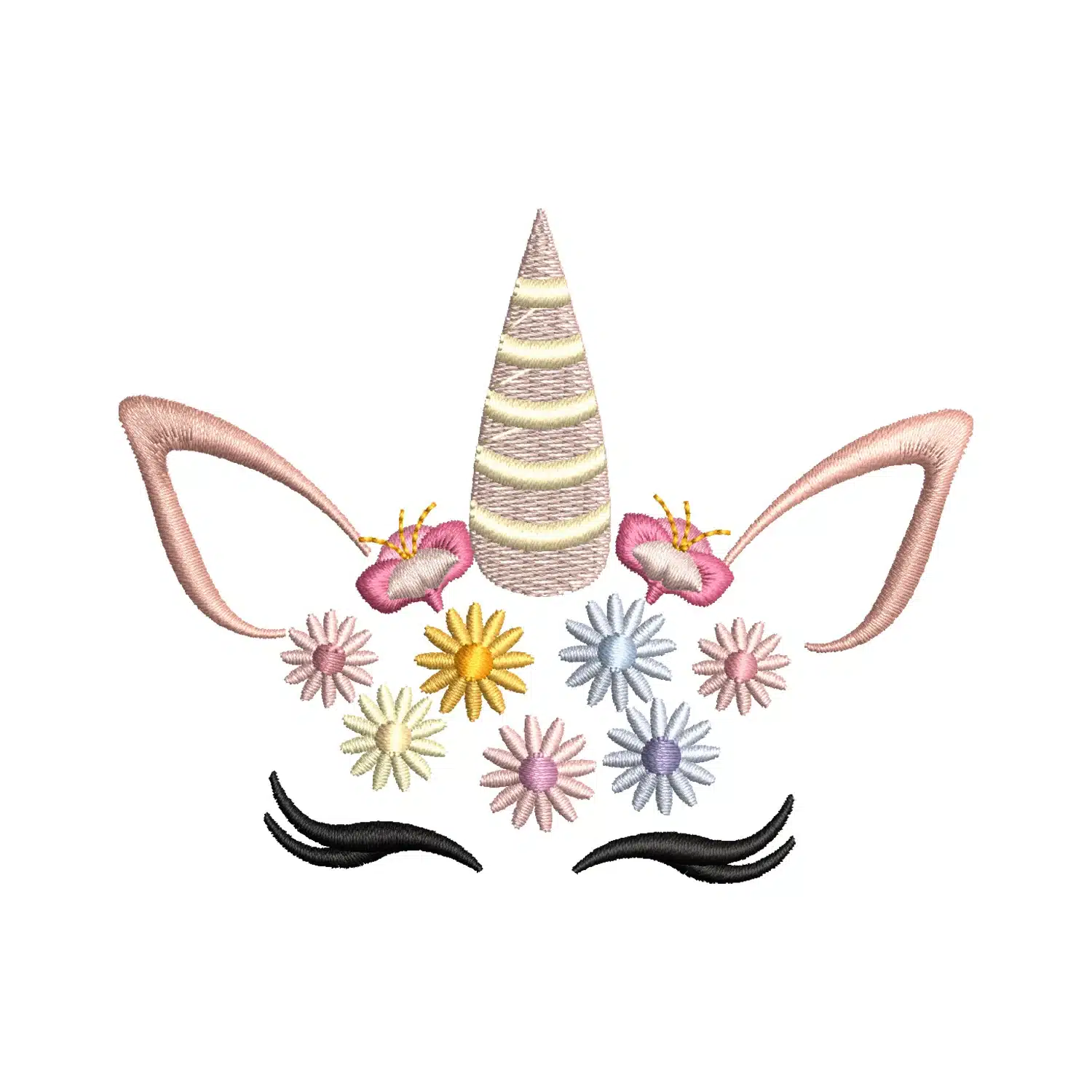 Unicorn Head Embroidery Design