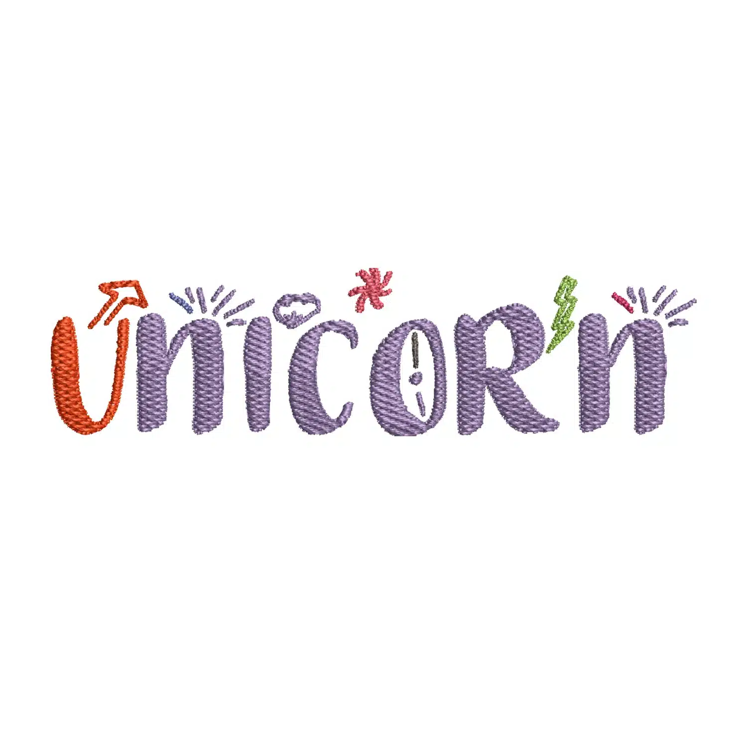 Unicorn Ornament Embroidery Design
