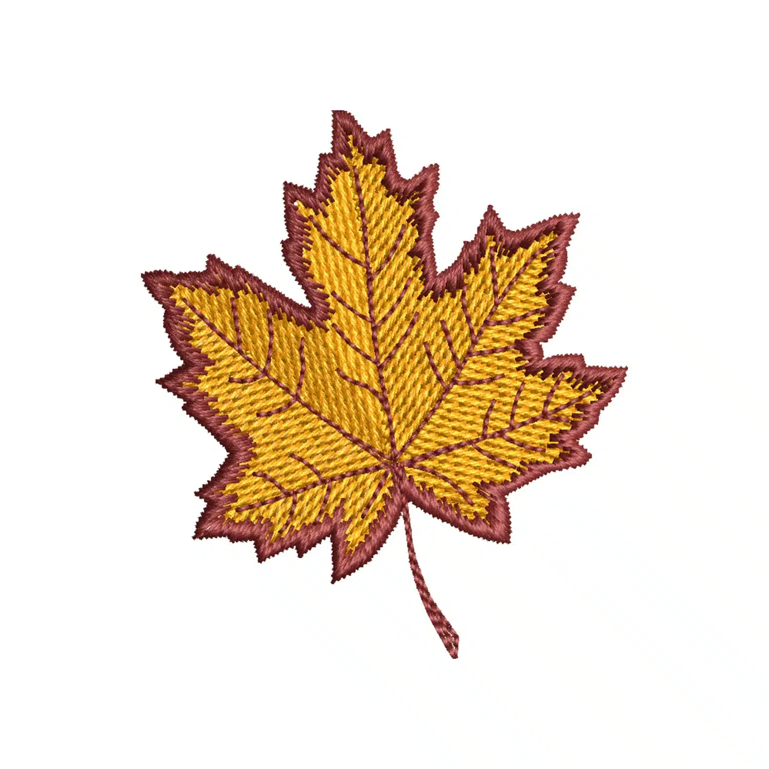 Maple Leaf Embroidery Design