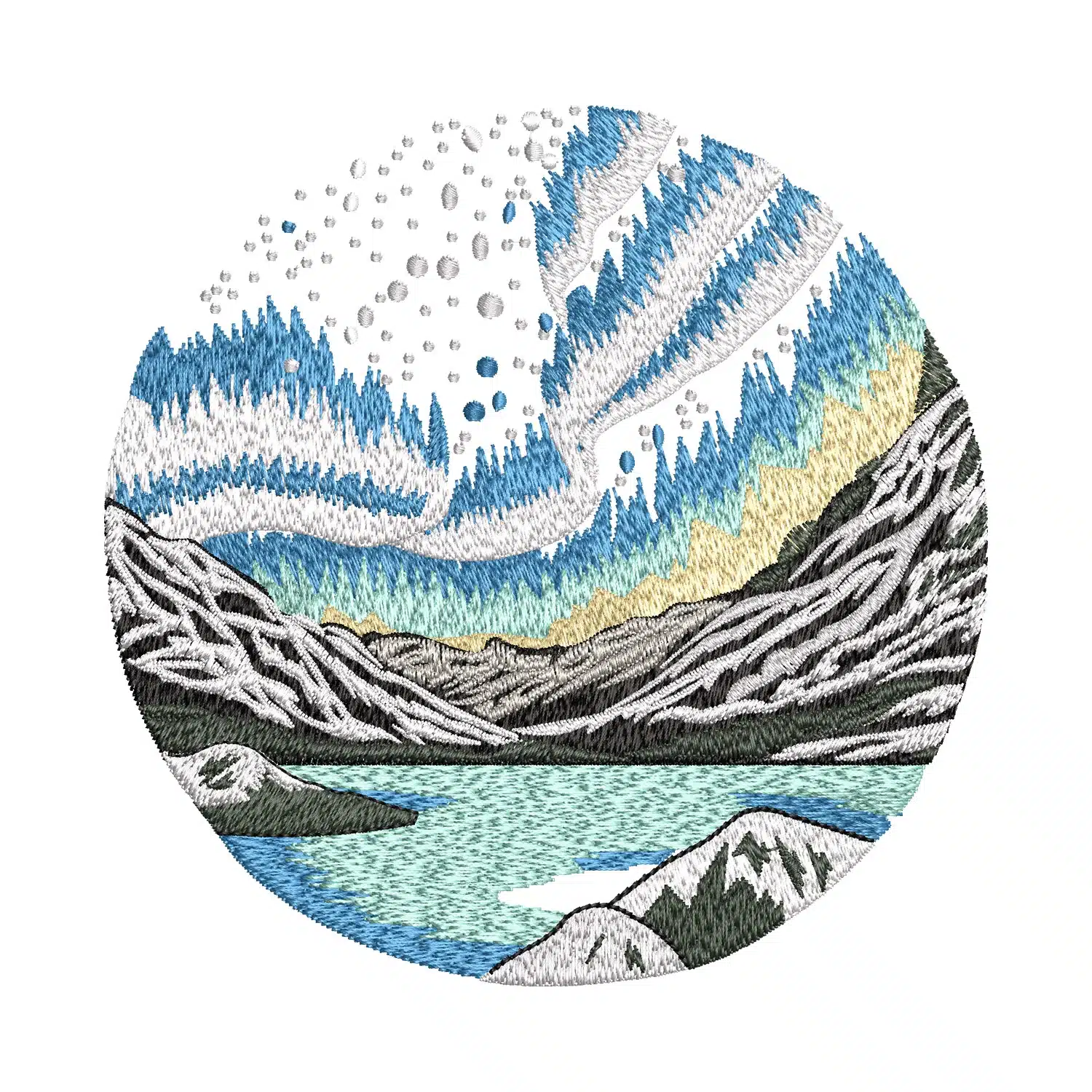 North Light Embroidery Design