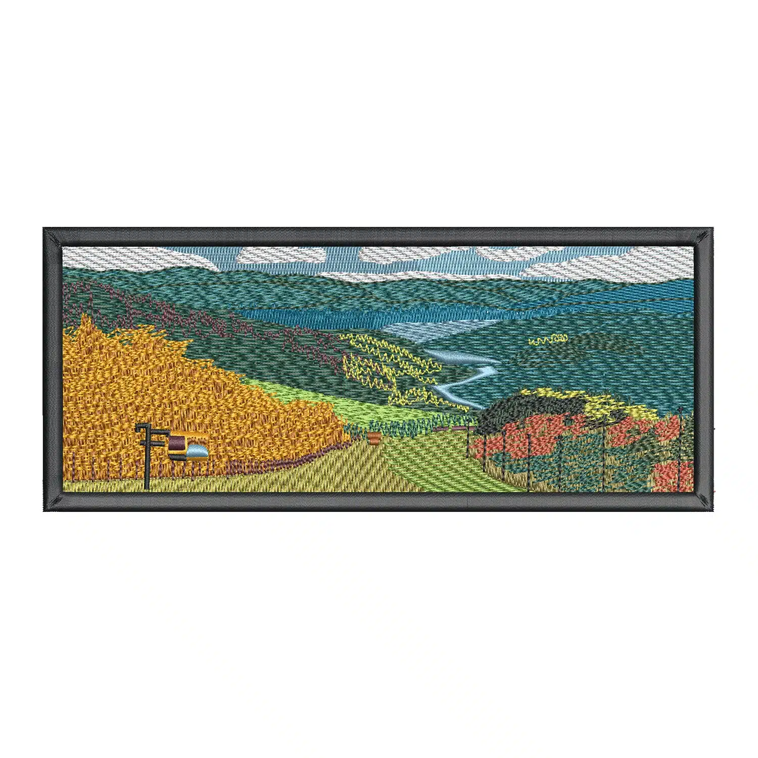Nature Scene Embroidery Design
