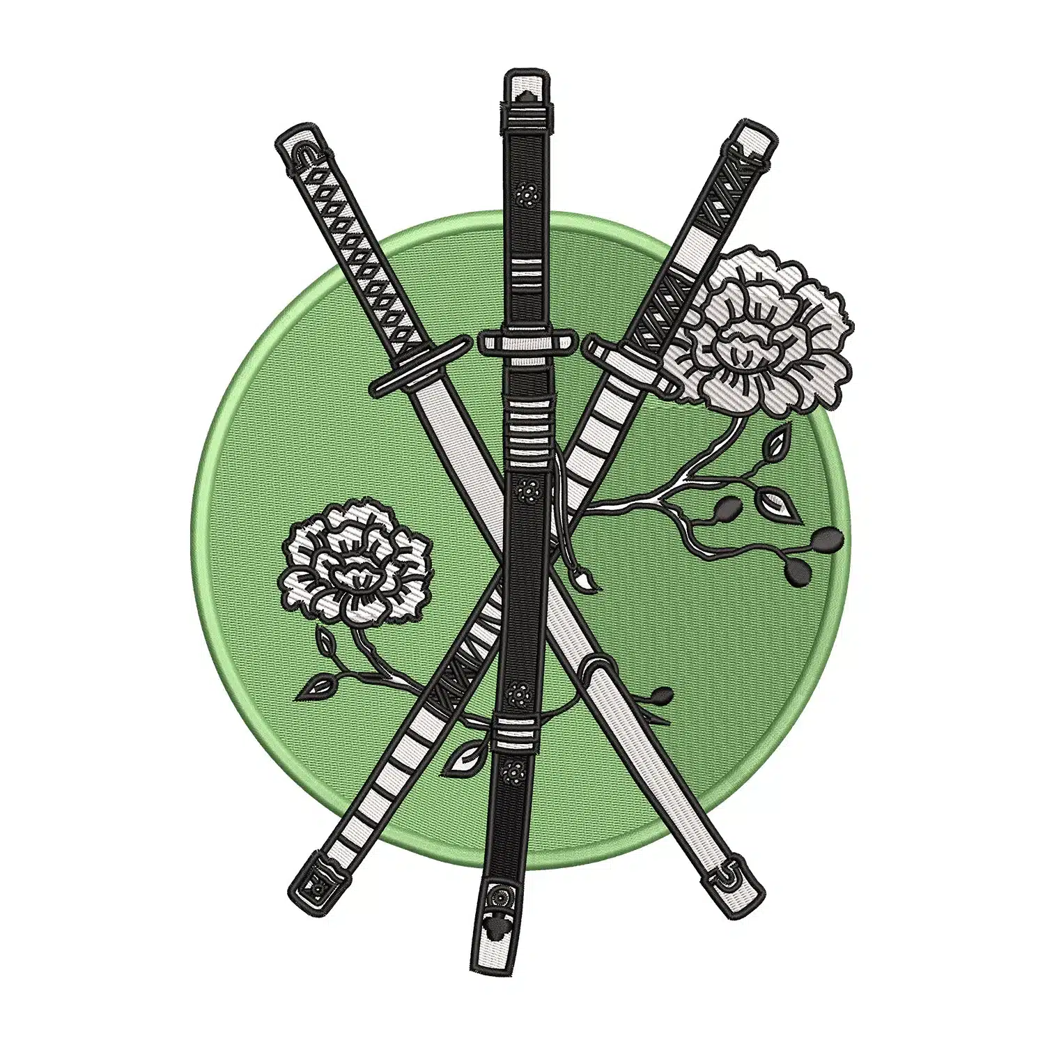 Zoro Swords Embroidery Design