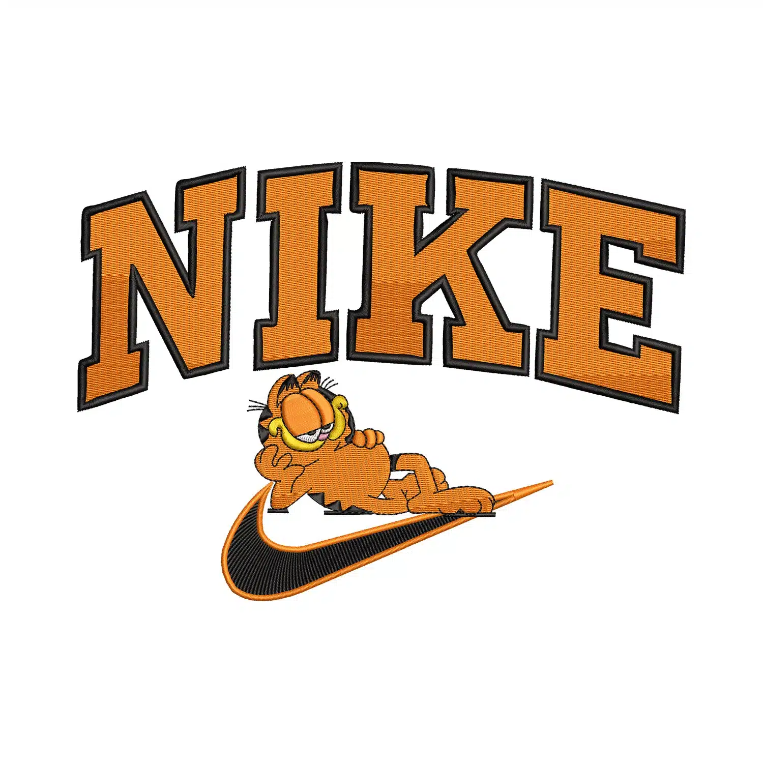 Garfield Nike Embroidery Design
