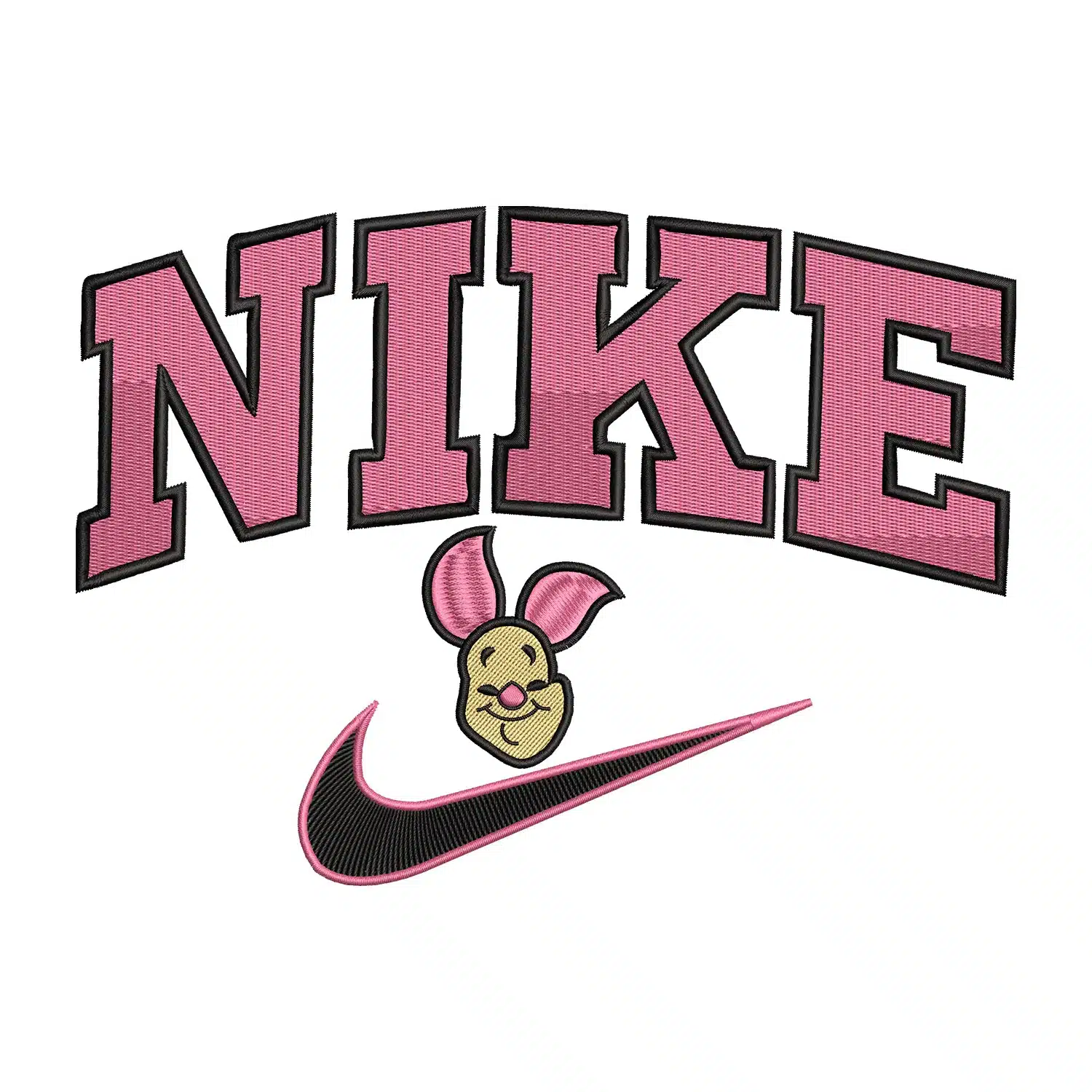 Piglet Nike Embroidery Design