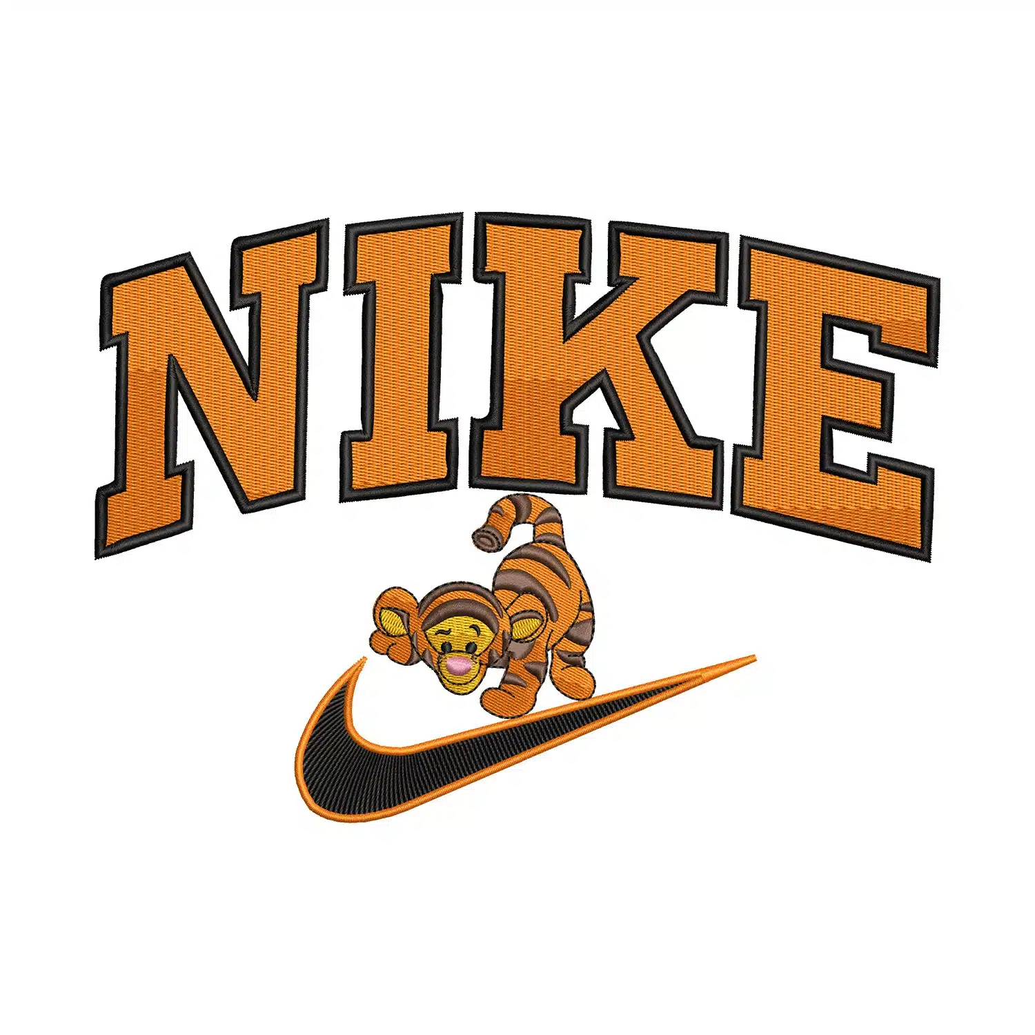 Tiger Nike Embroidery Design
