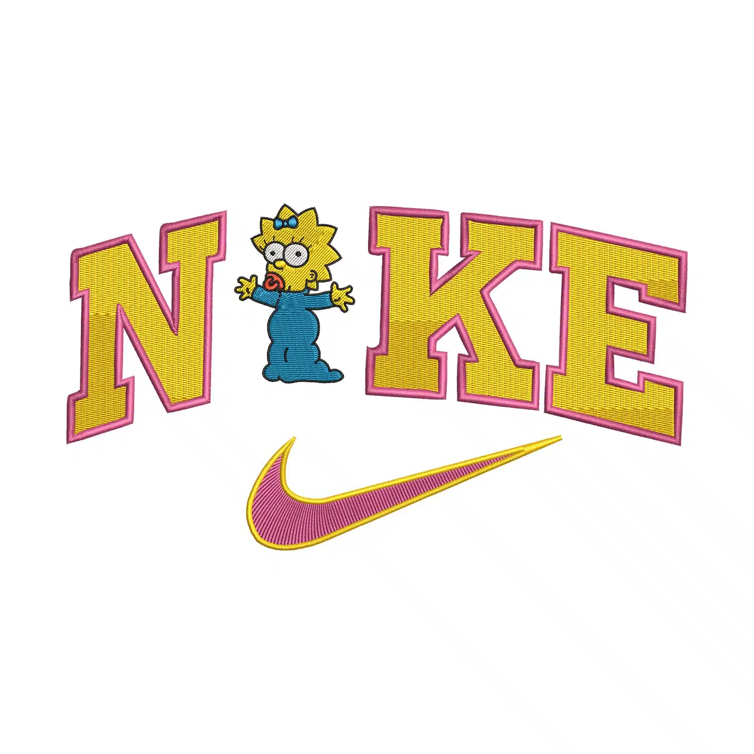 Maggie Simpson Nike Embroidery Design