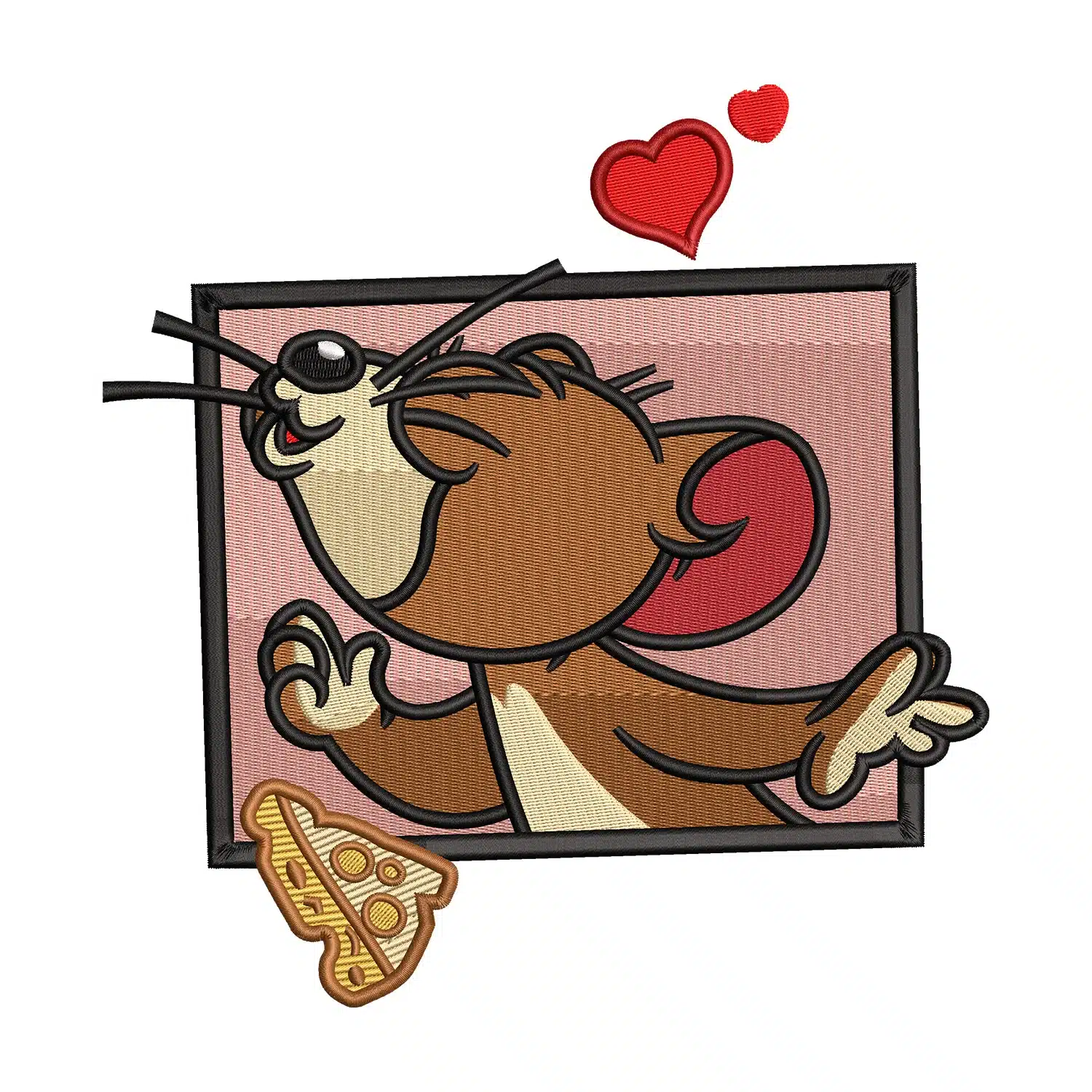 Jerry Love Embroidery Design