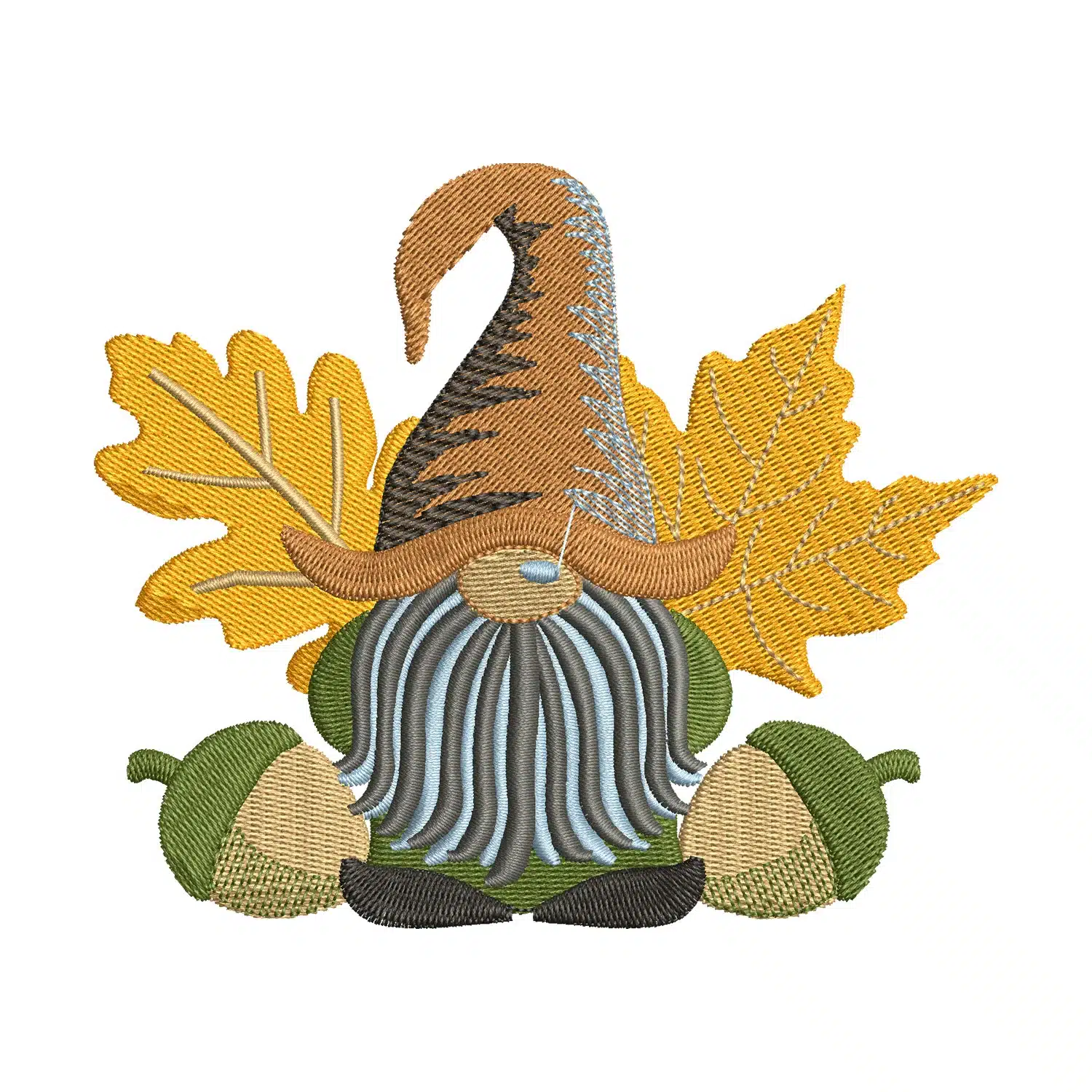 Happy Fall Gnome Embroidery Design