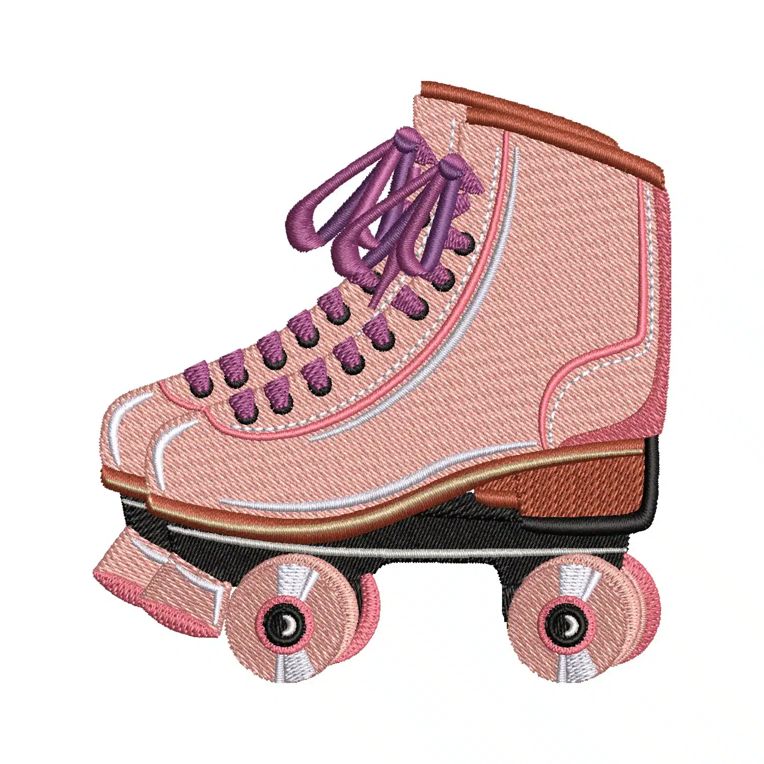 Roller Skates Embroidery Design