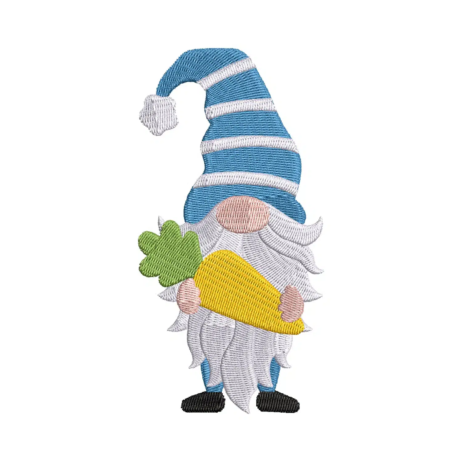 Gnome and Carrot Embroidery Design