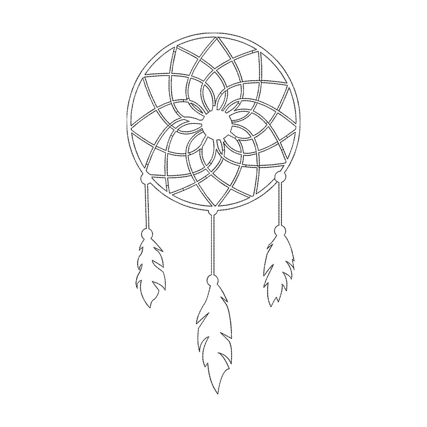 Dream Catcher Embroidery Design